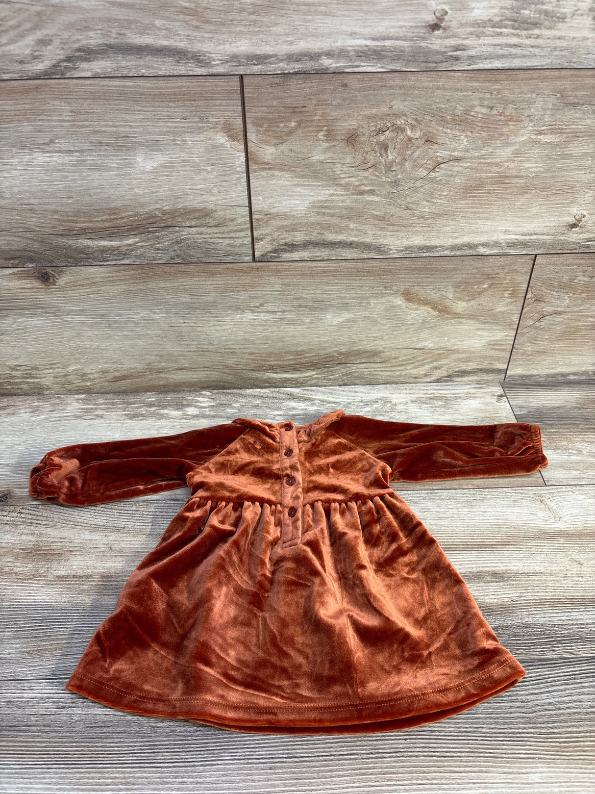 Adventurewear 360 Long Sleeve Velvet Dress Rust sz 3m