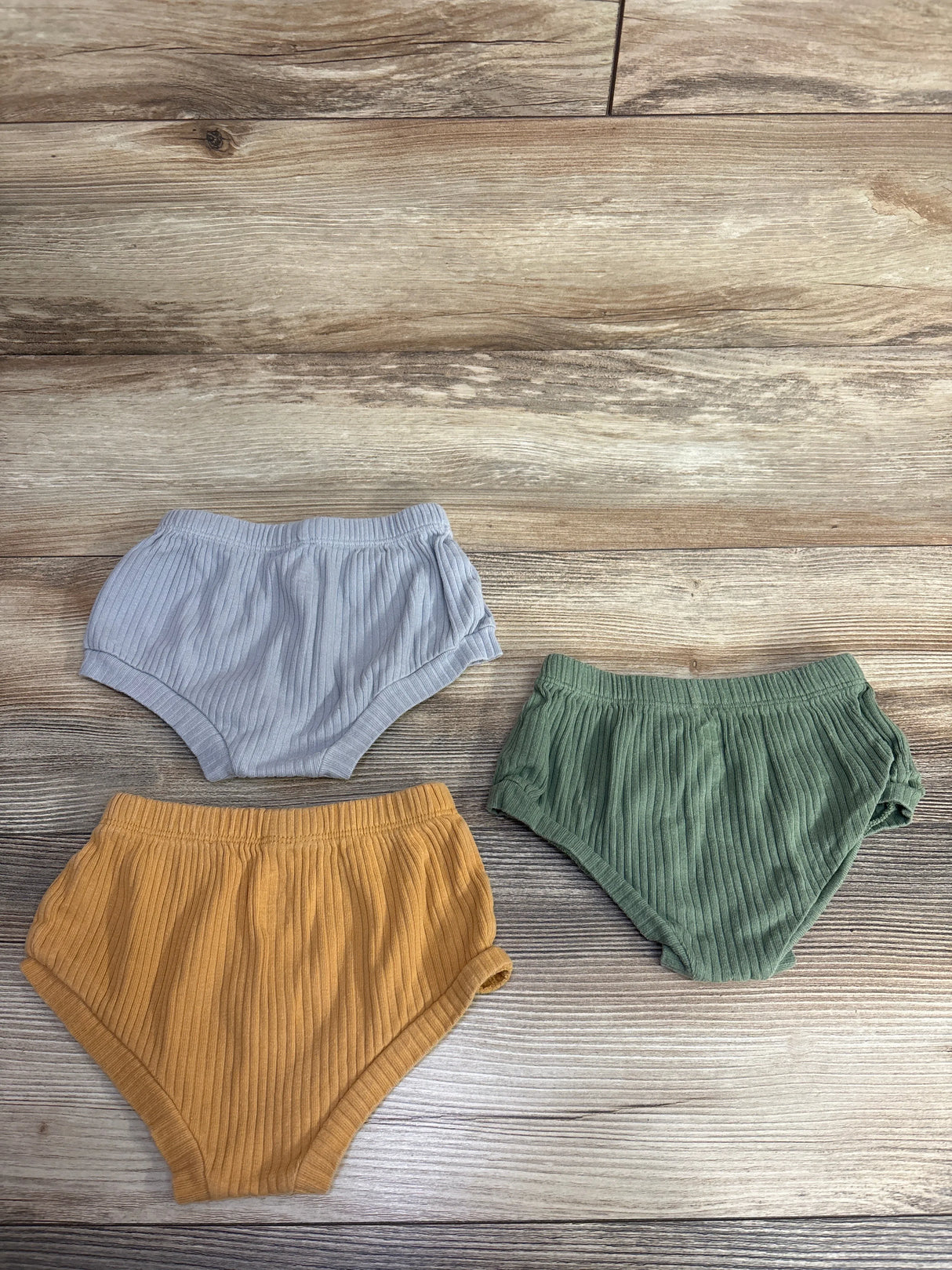 Cloud Island 3pk Ribbed Bloomers Green sz 6-9m