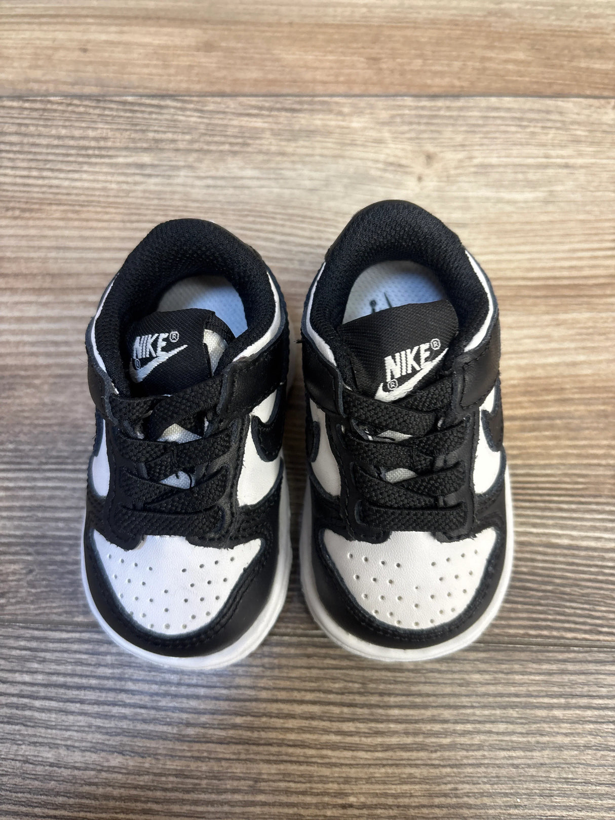 Nike Dunk Low TD 'Black White' Sneakers sz 2c