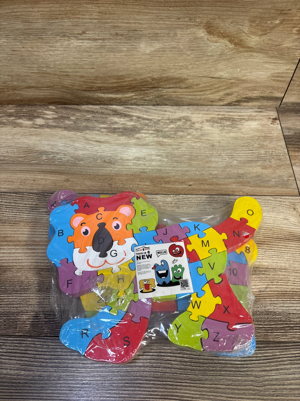 NEW LovesTown 2pk Wooden Alphabet & Number Jigsaw Puzzles
