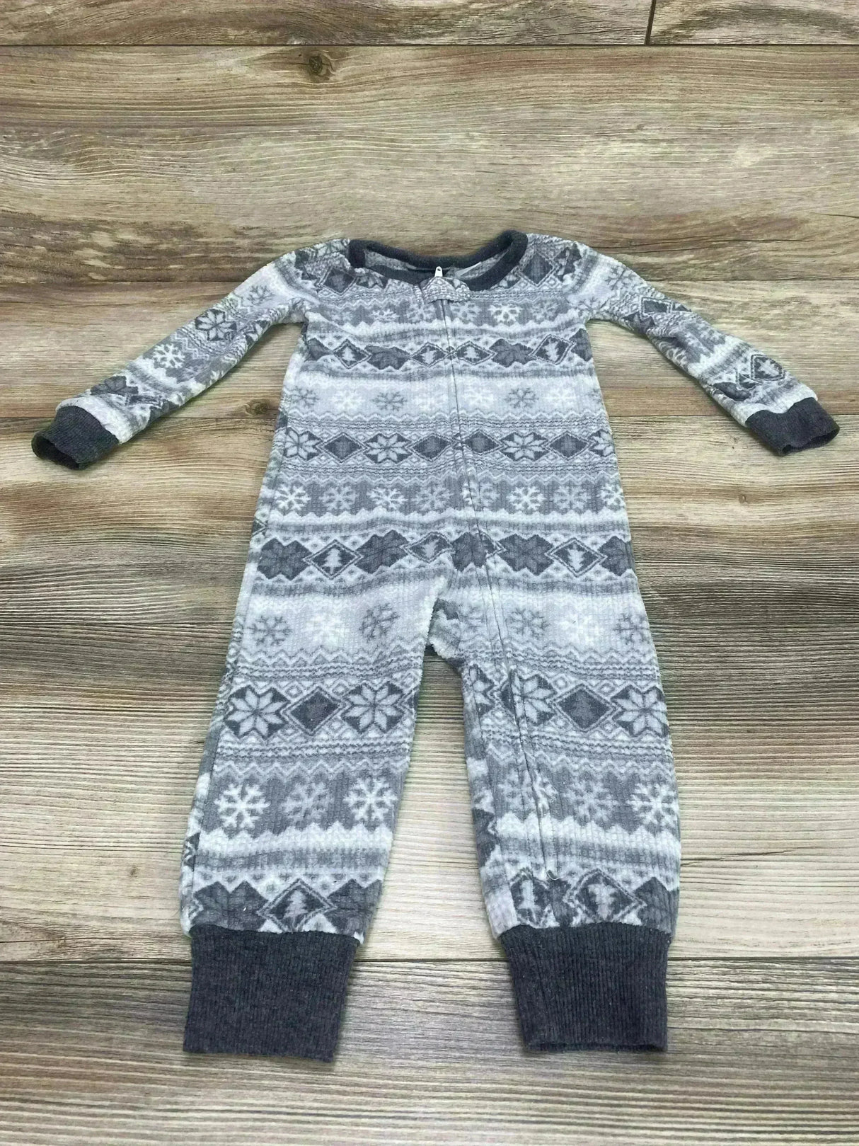 Eddie Bauer Fair Isle Sleeper Grey sz 12m - Me n Mommy To Be