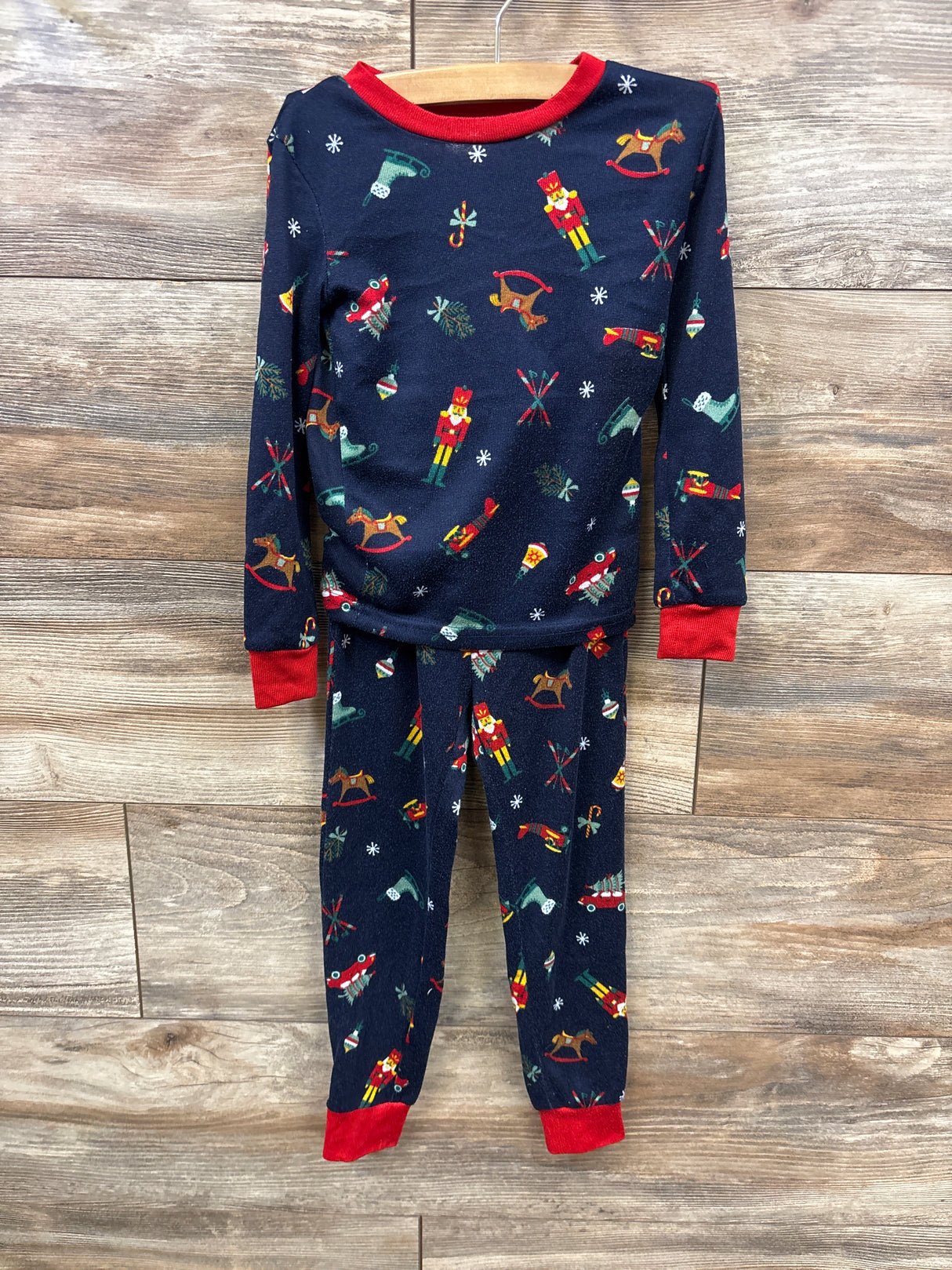 Member's Mark 2pc Christmas Pajama Set Navy sz 4T
