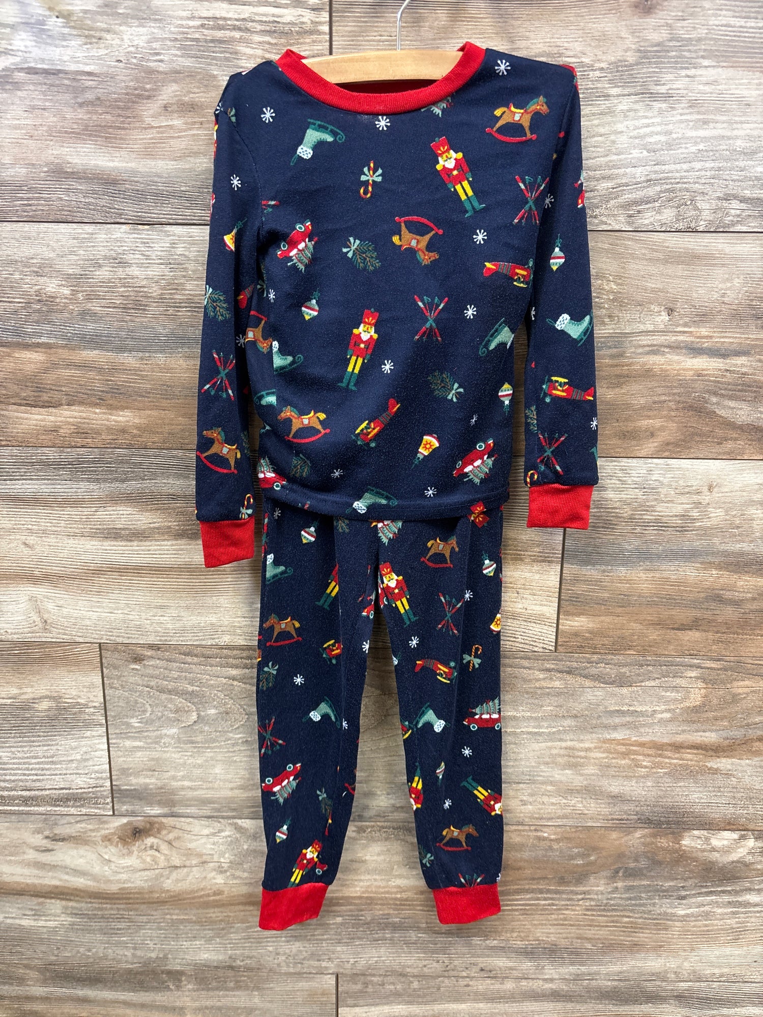 Member's Mark 2pc Christmas Pajama Set Navy sz 4T