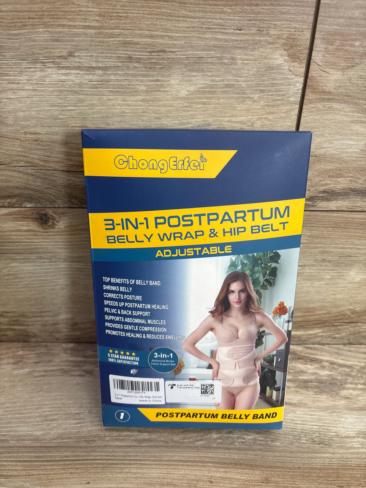 ChongErfei 3 in 1 Postpartum Support Beige One Size