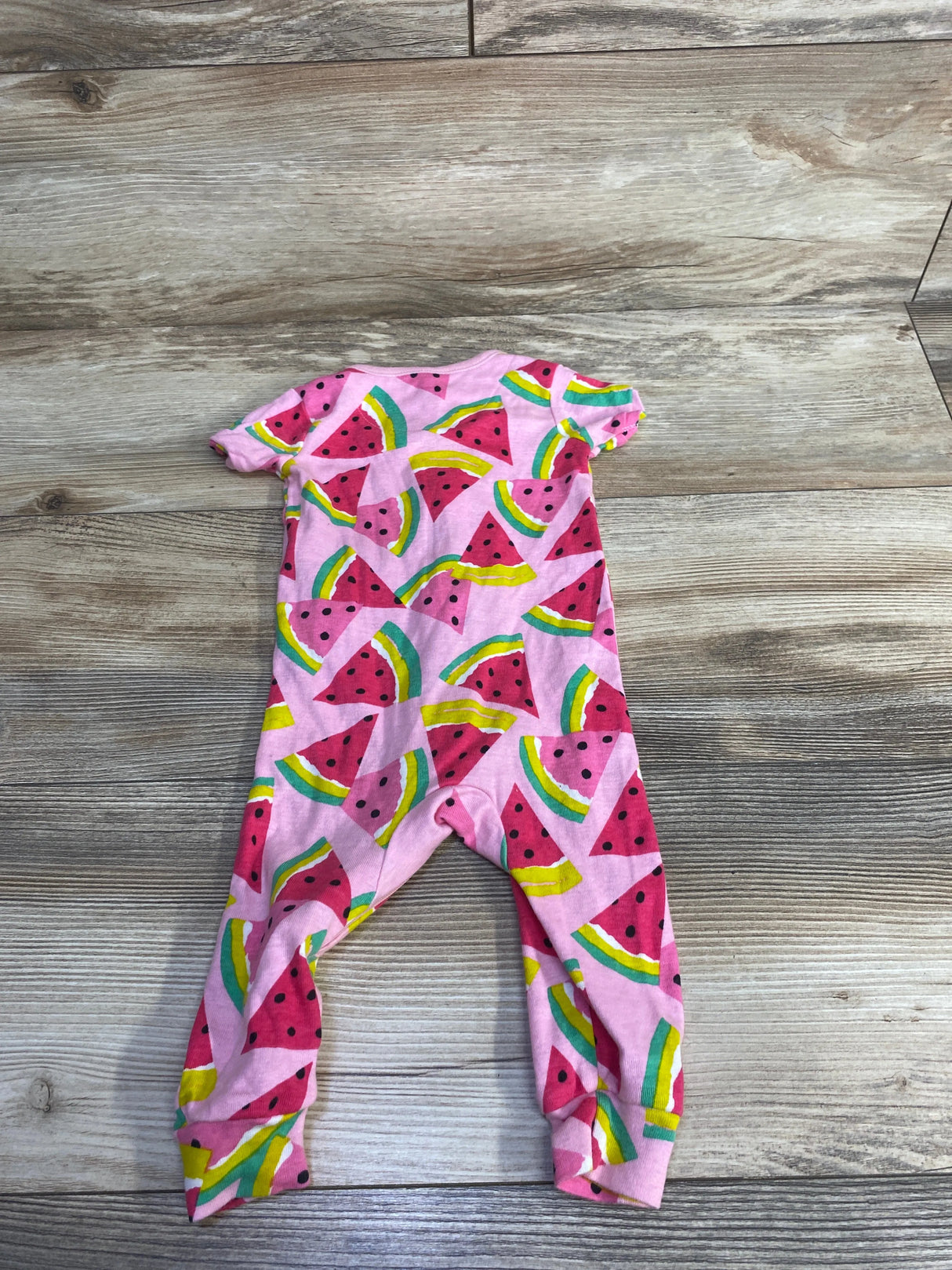 Children's Place Watermelon Print Sleeper Pink sz 3-6m