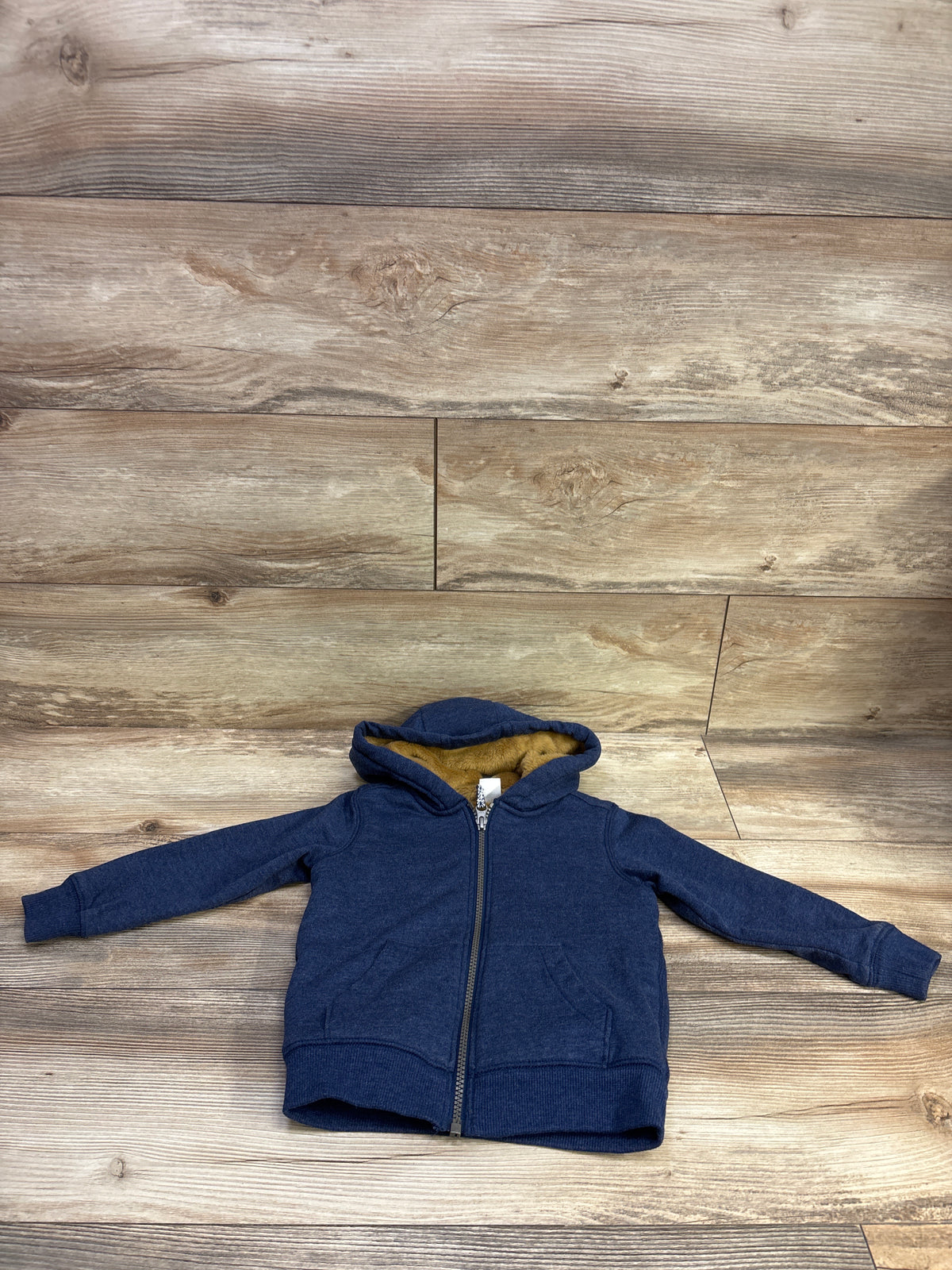 Carter's Fur Lined Full Zip Jacket Navy sz 3T