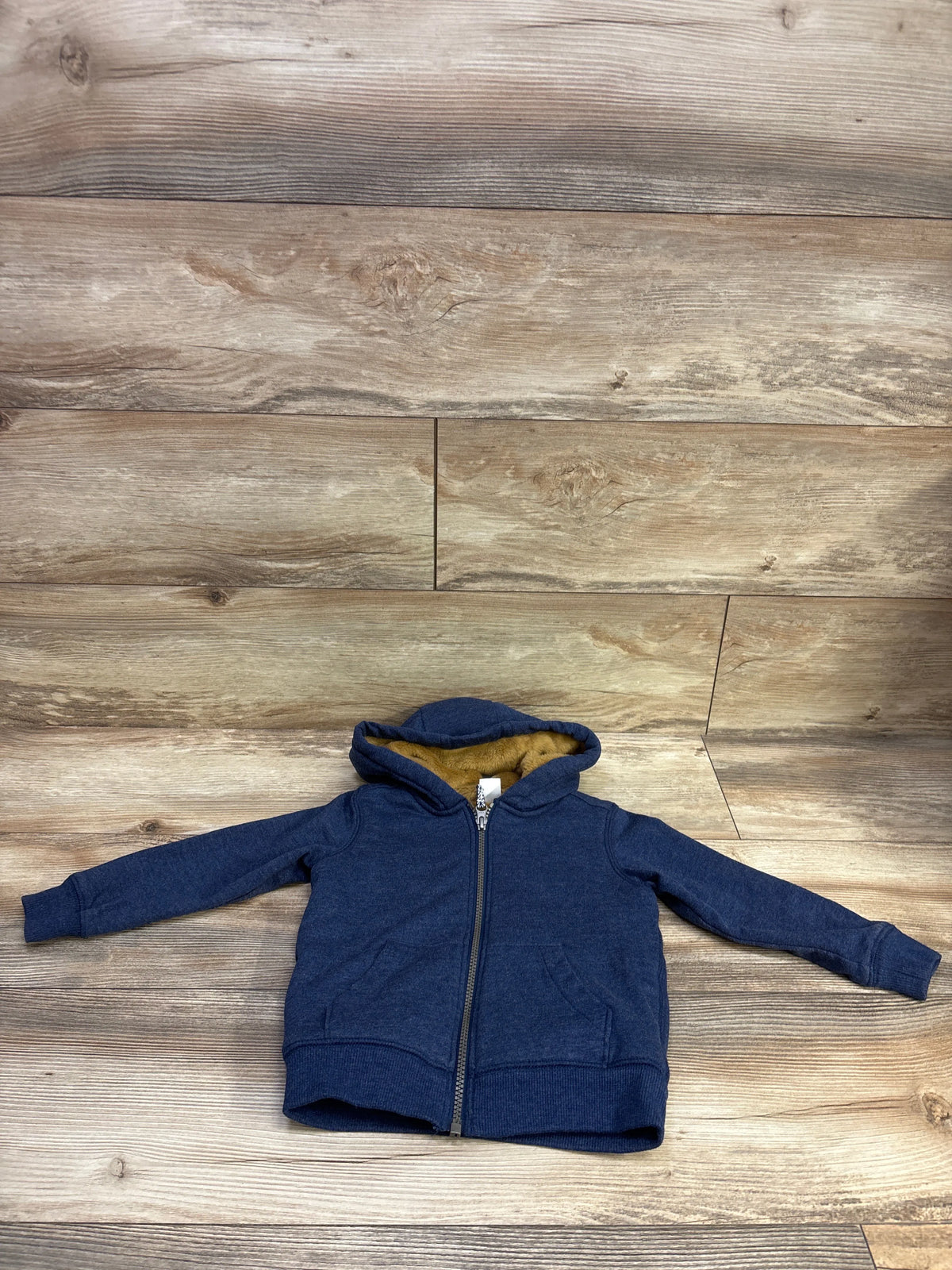 Carter's Fur Lined Full Zip Jacket Navy sz 3T