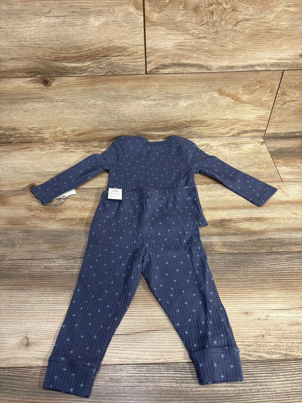 NEW Cloud Island 2pc Ribbed Shirt & Pants Set Blue sz 6-9m
