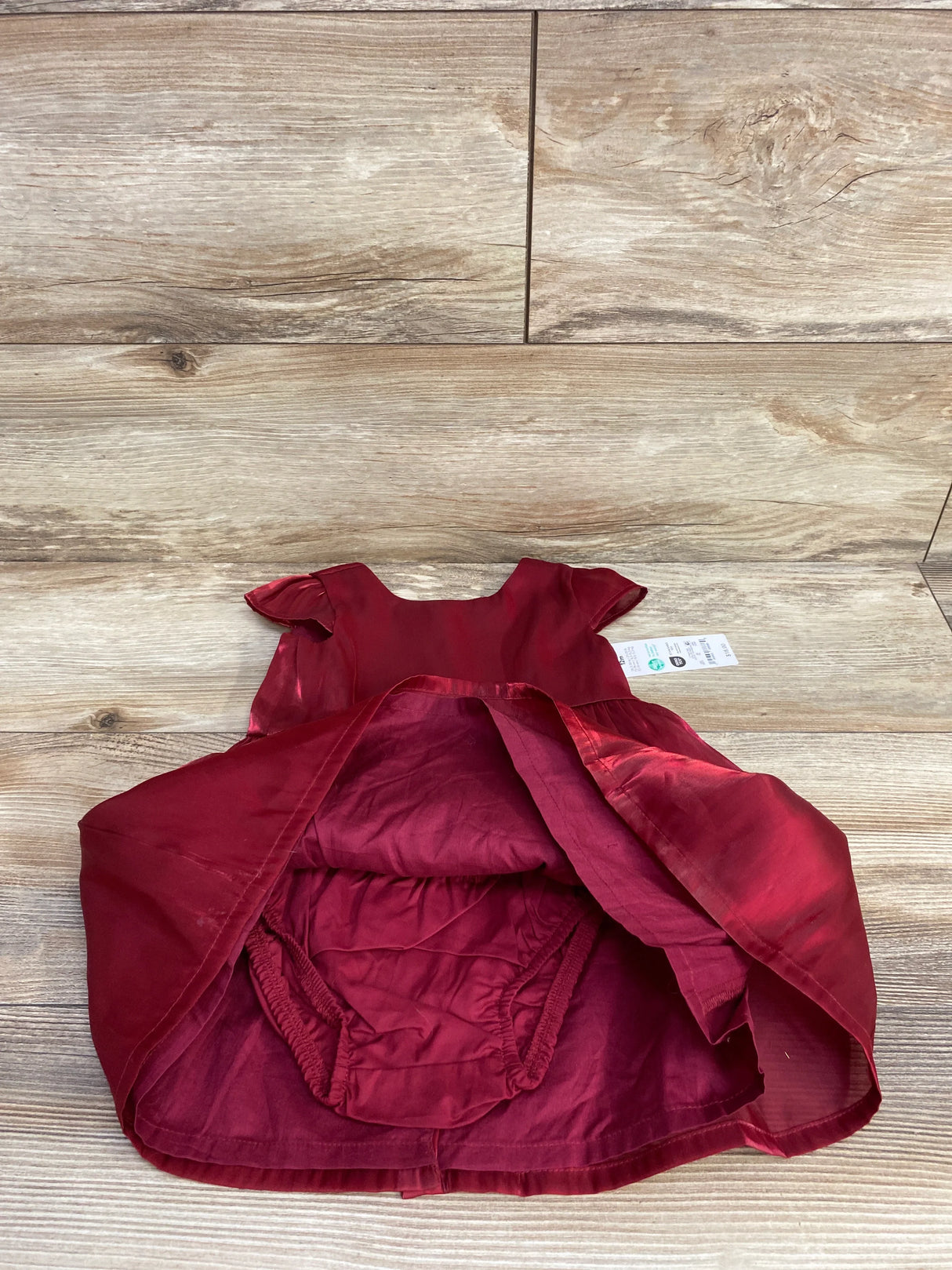 NEW Just One You 2pc Special Occasion Dress & Bloomers Set Burgundy sz 12m