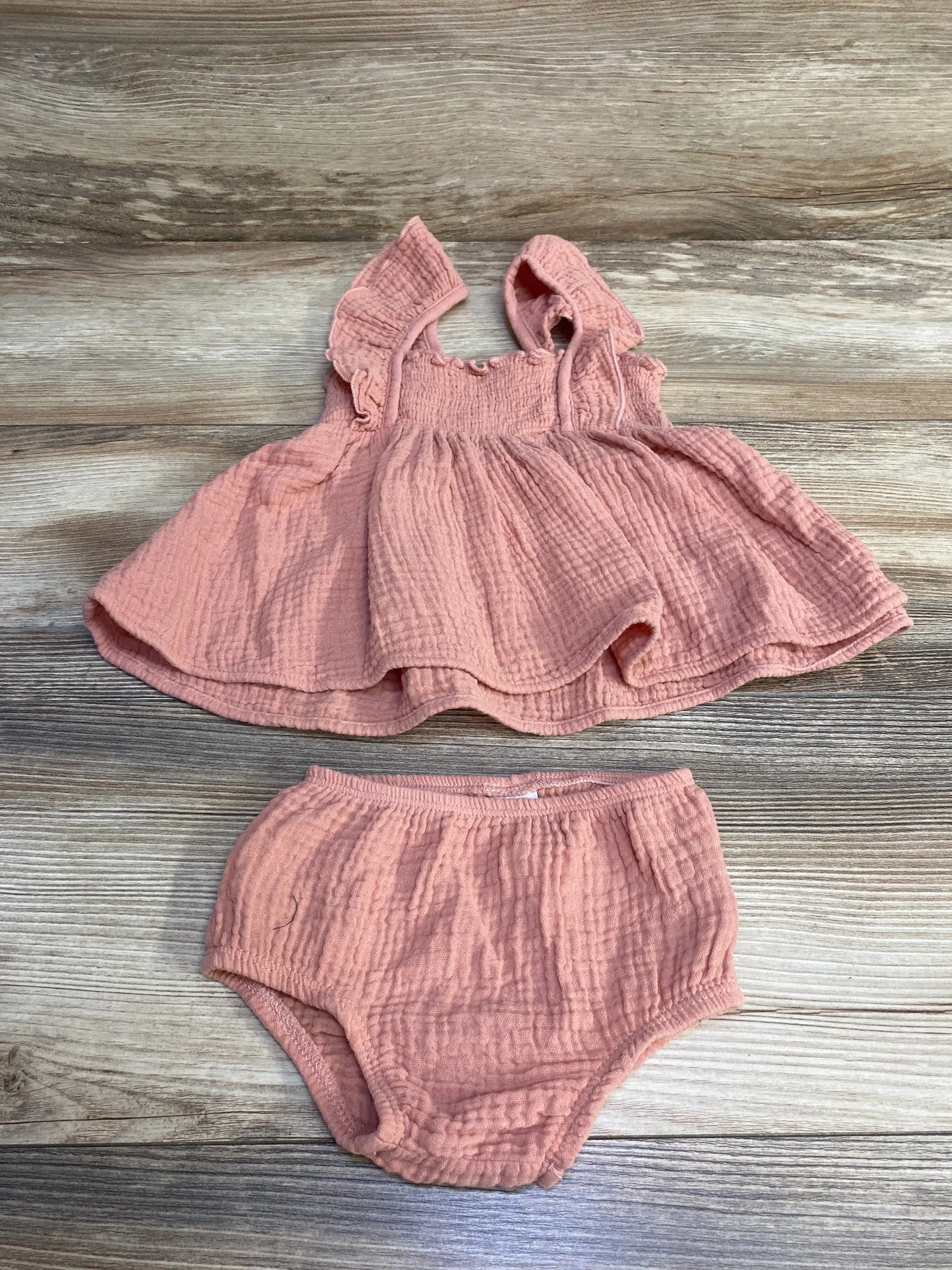 Modern Moments 2pc Smocked Dress & Bloomers Pink sz 0-3m - Me n Mommy To Be