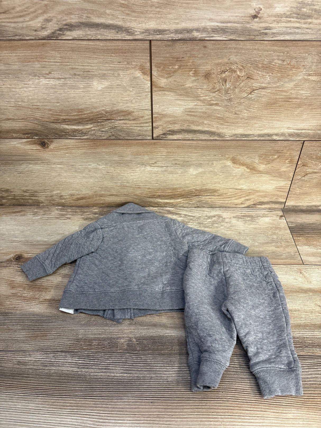 Carter's 2pc Quilted Button Jacket & Pants Set Grey sz 3m