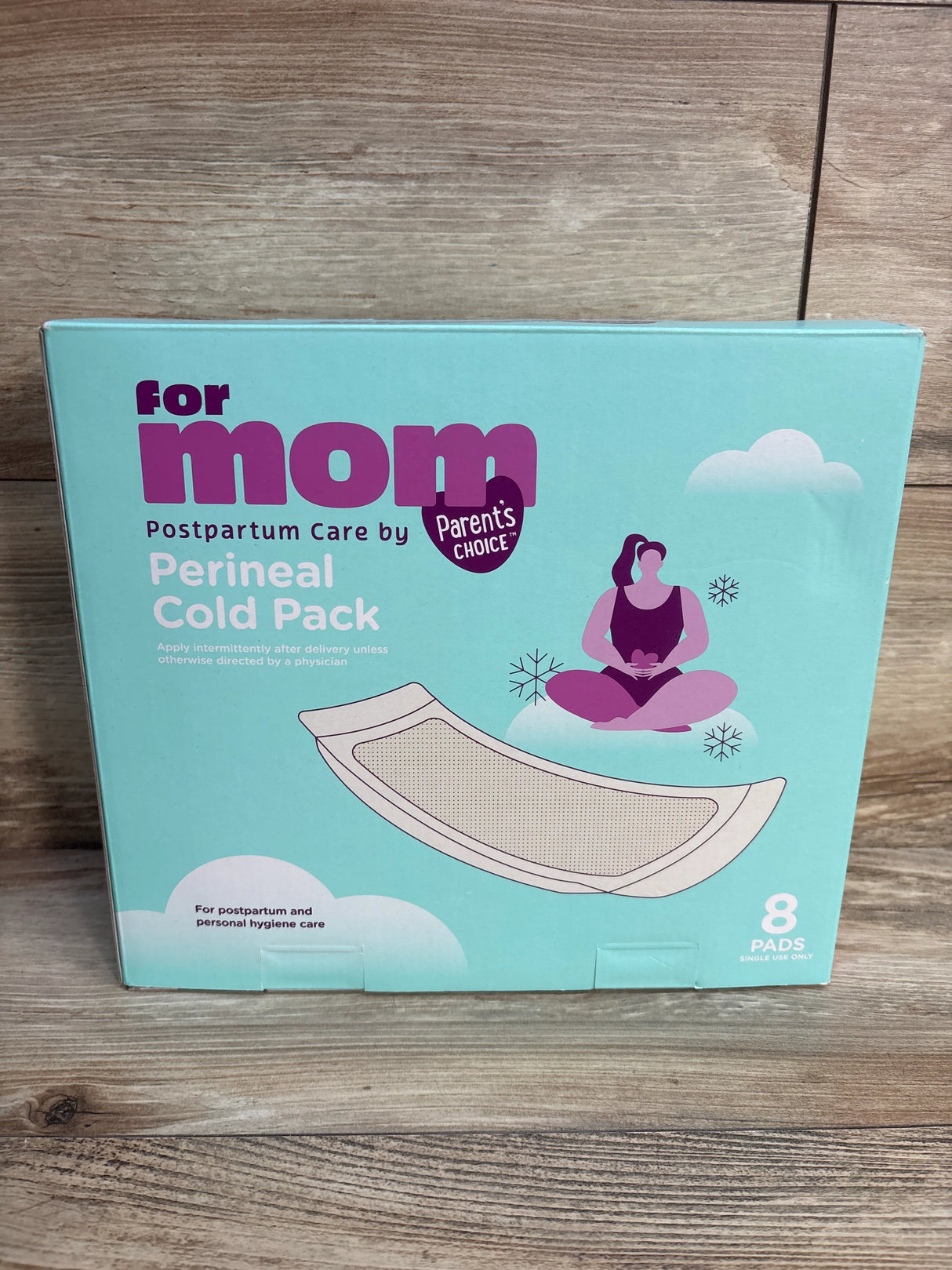 NEW Parent's Choice Postpartum Care Perineal Cold Pack Maxi Ice Pads 8ct