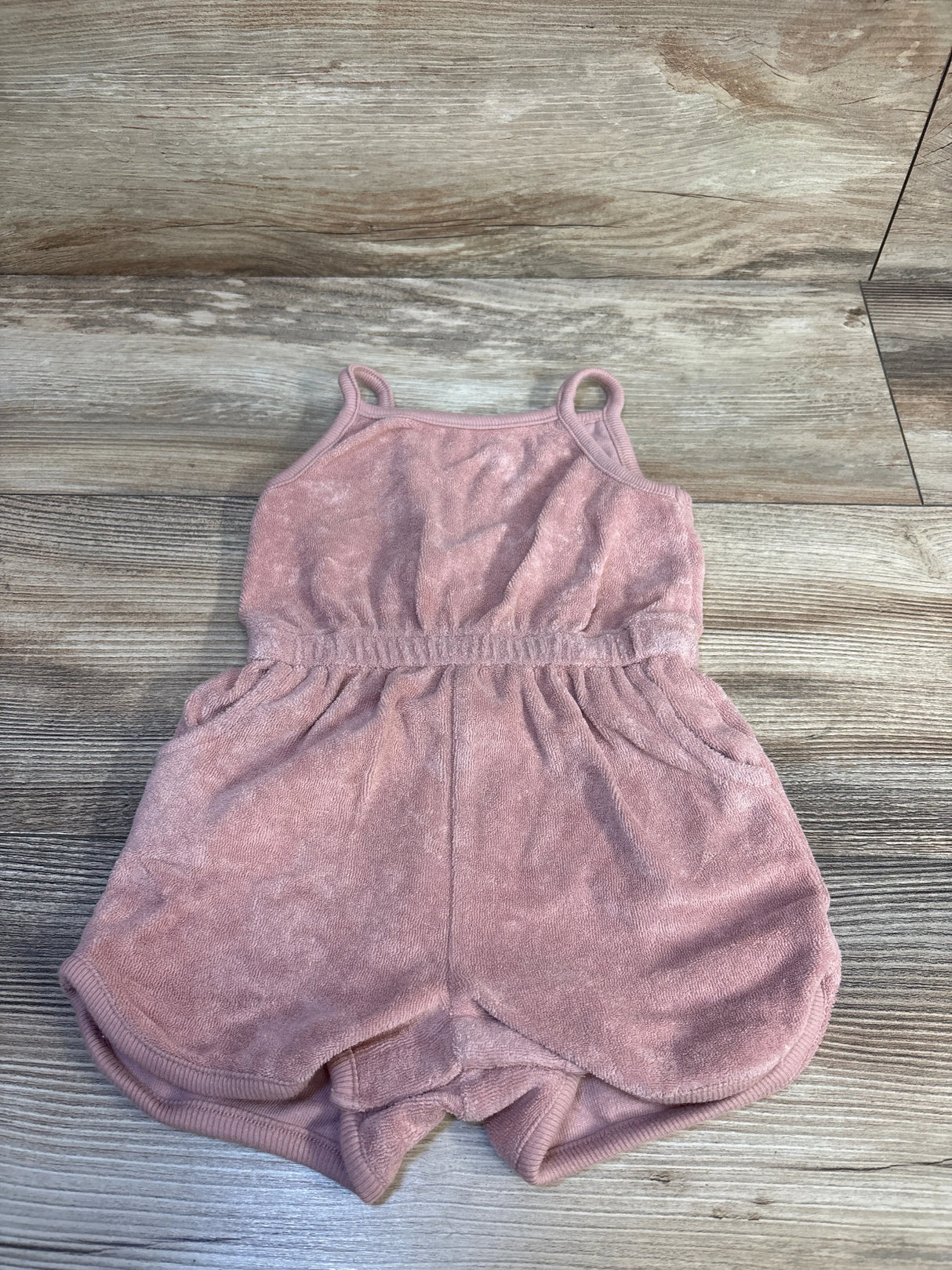 Little Planet Organic Terry Cloth Romper Pink sz 6m