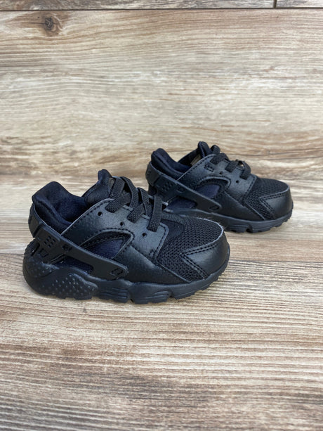 Nike Air Huarache Run Triple Black Sneakers sz 5c - Me n Mommy To Be