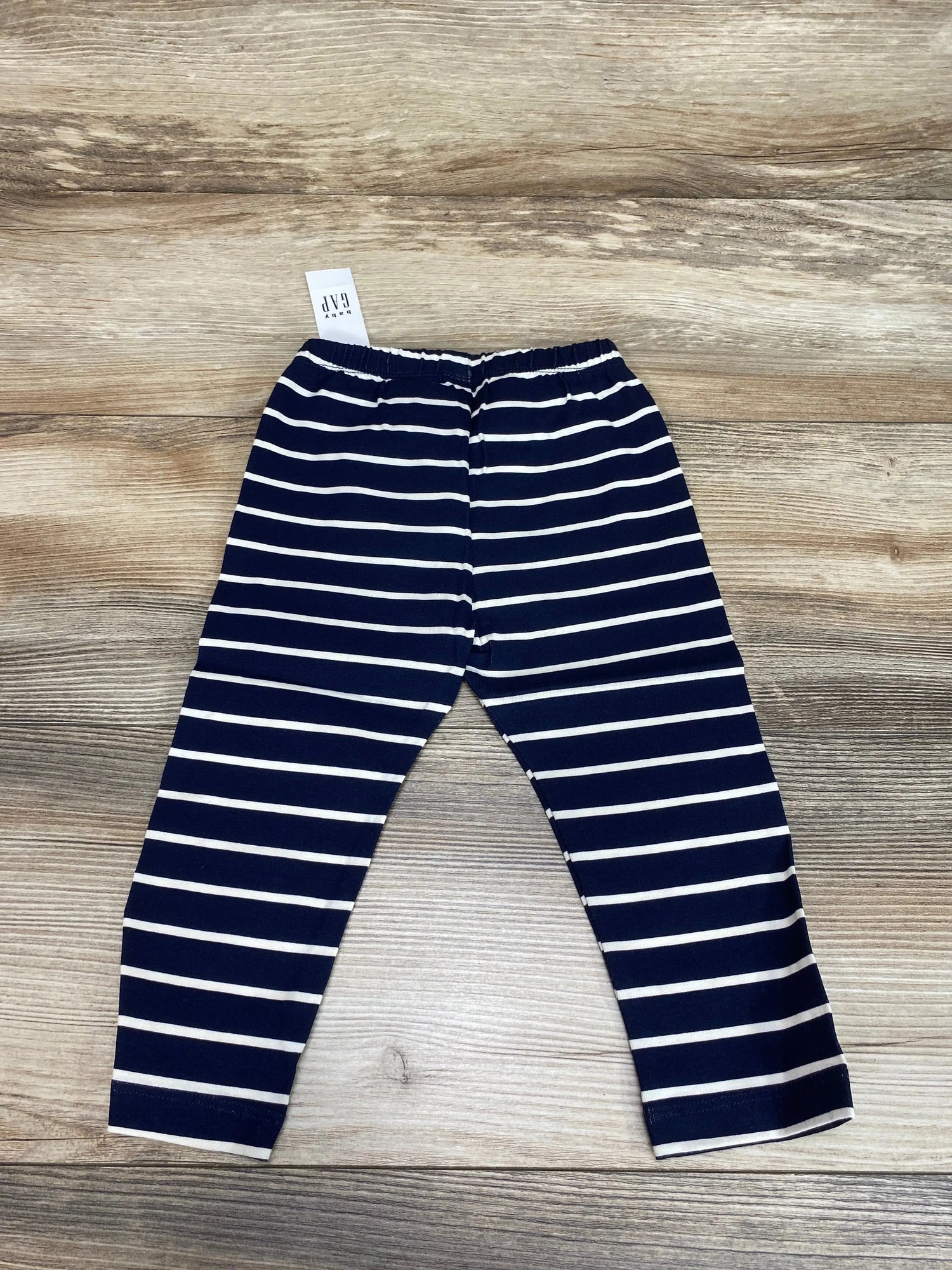 NEW Baby Gap Striped Navy Leggings sz 12-18m - Me n Mommy To Be