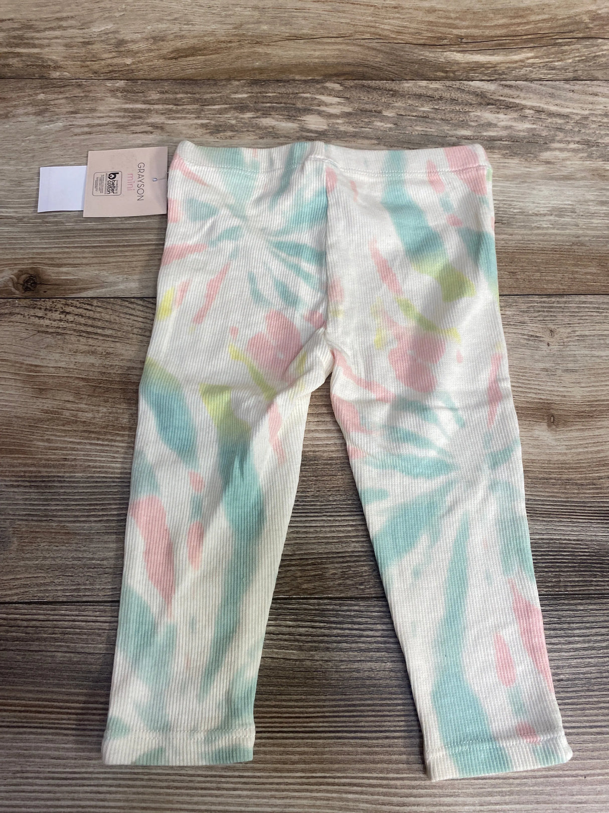 NEW Grayson Mini Tie-Dye Leggings Cream sz 18m