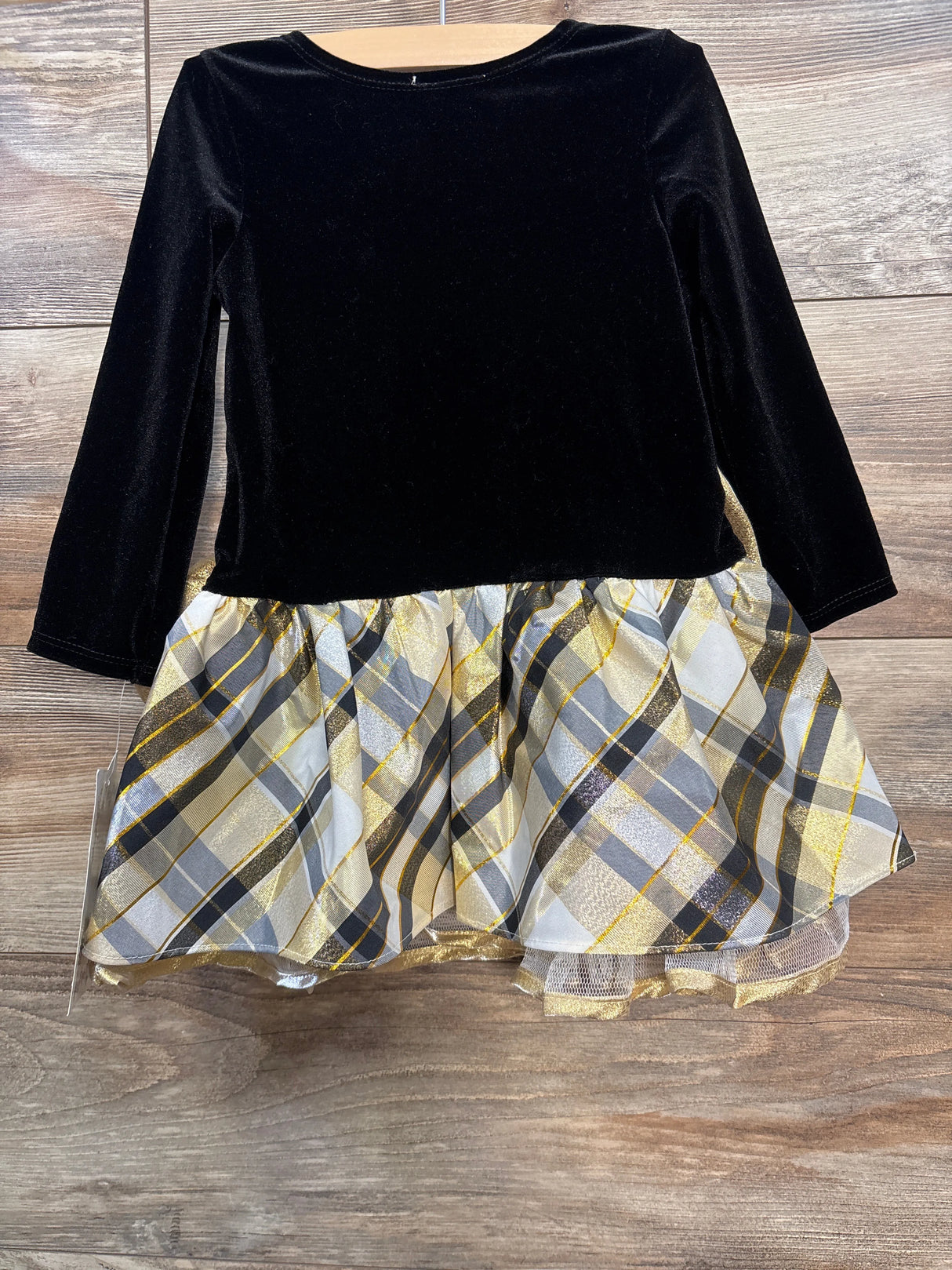 NEW Iris & Ivy Velvet Special Occasion Dress Black sz 2T