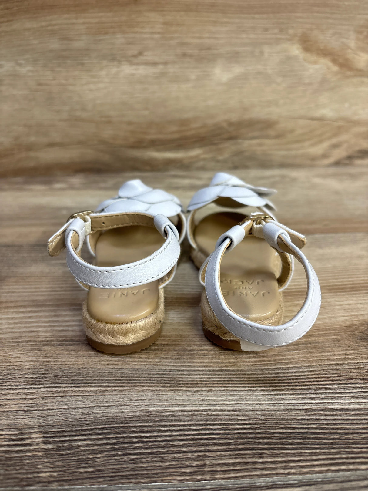 Janie & Jack Flower Espadrille Sandals White sz 5c - Me n Mommy To Be