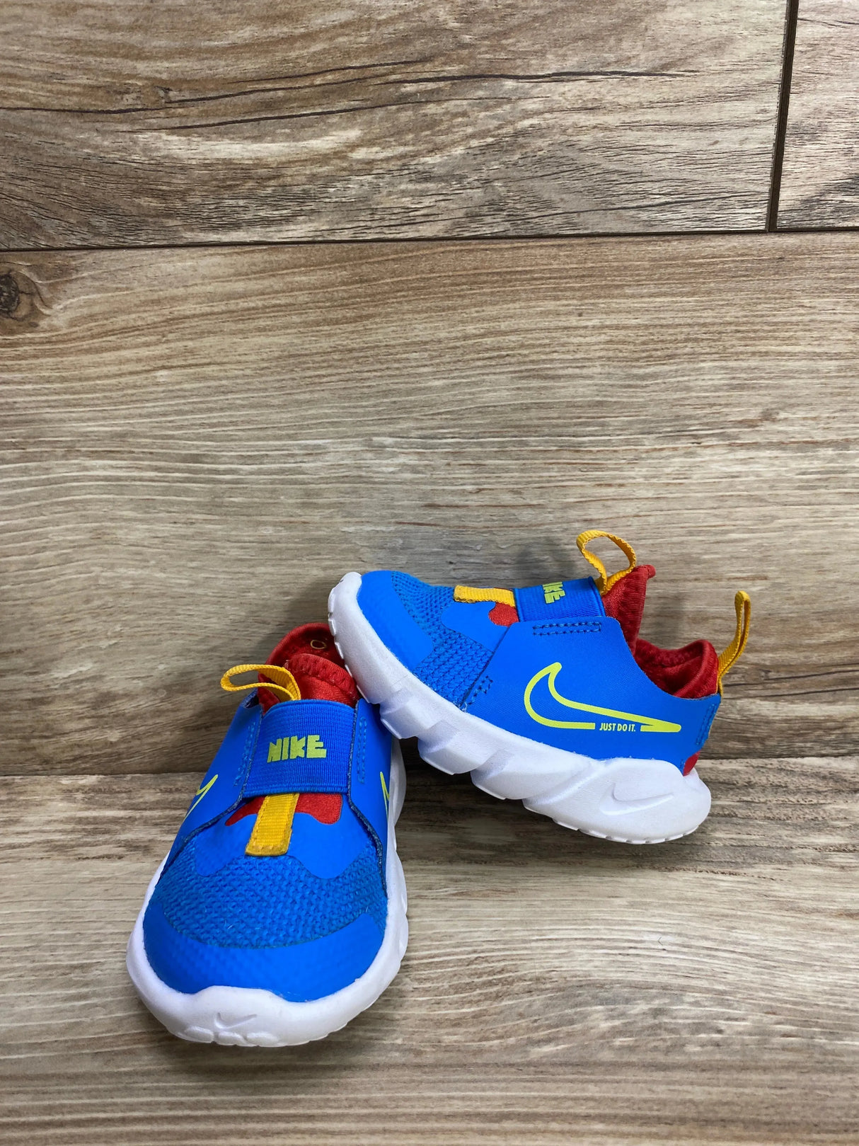 Nike Flex Runner 2 TD 'Photo Blue Atomic Green' Sneakers sz 4c - Me n Mommy To Be