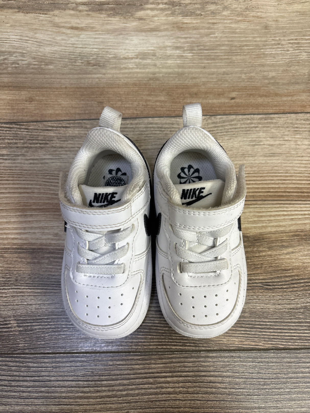 Nike Court Borough Low Recraft 'White Black' Sneakers sz 5c