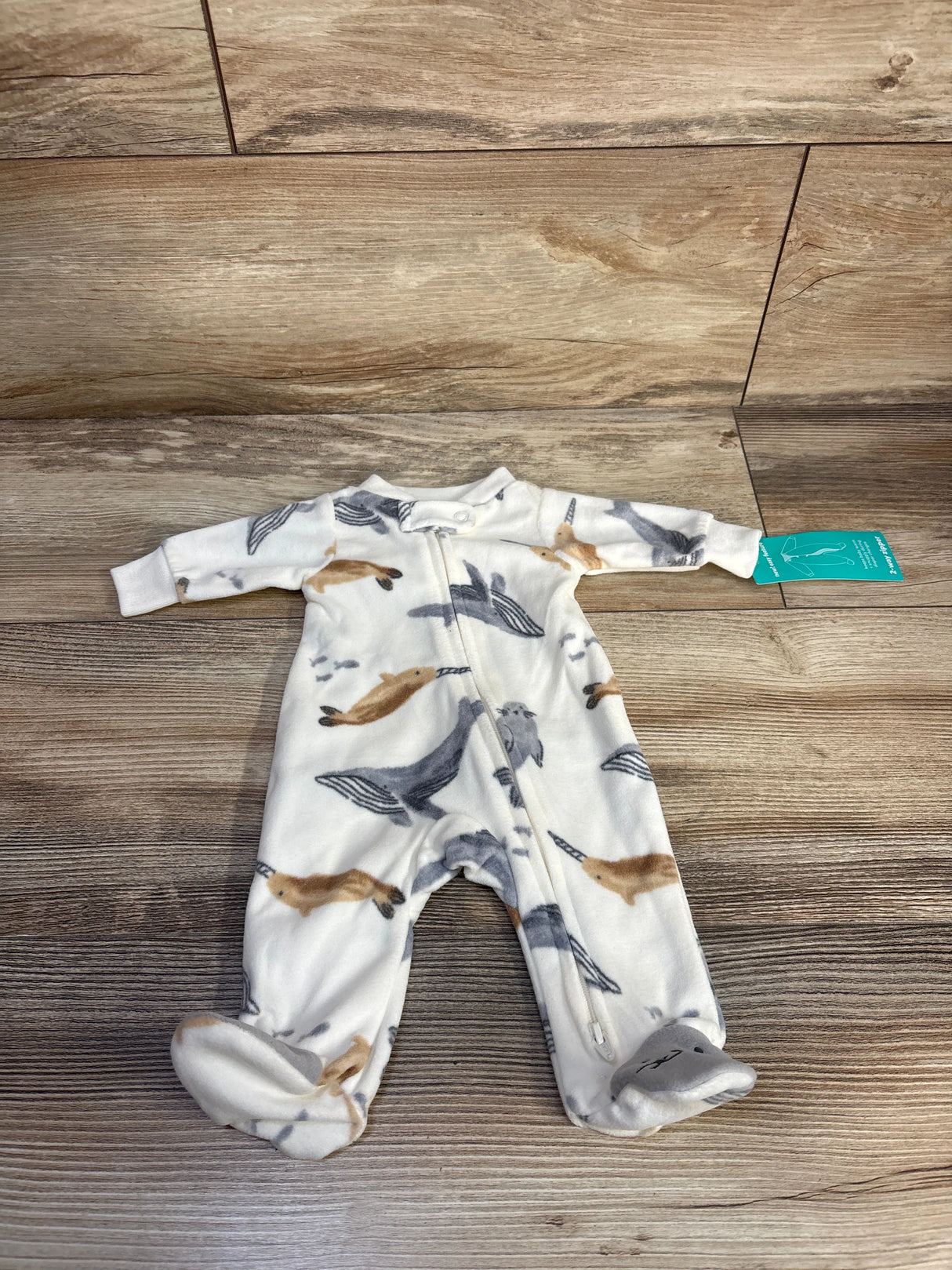 NEW Child Of Mine Blanket Sleeper White sz Preemie