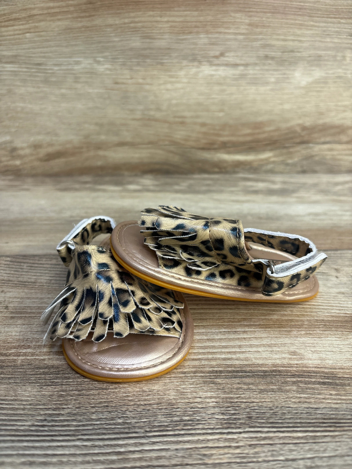 Koshine Tassel Leopard Print Sandals sz 4c - Me n Mommy To Be