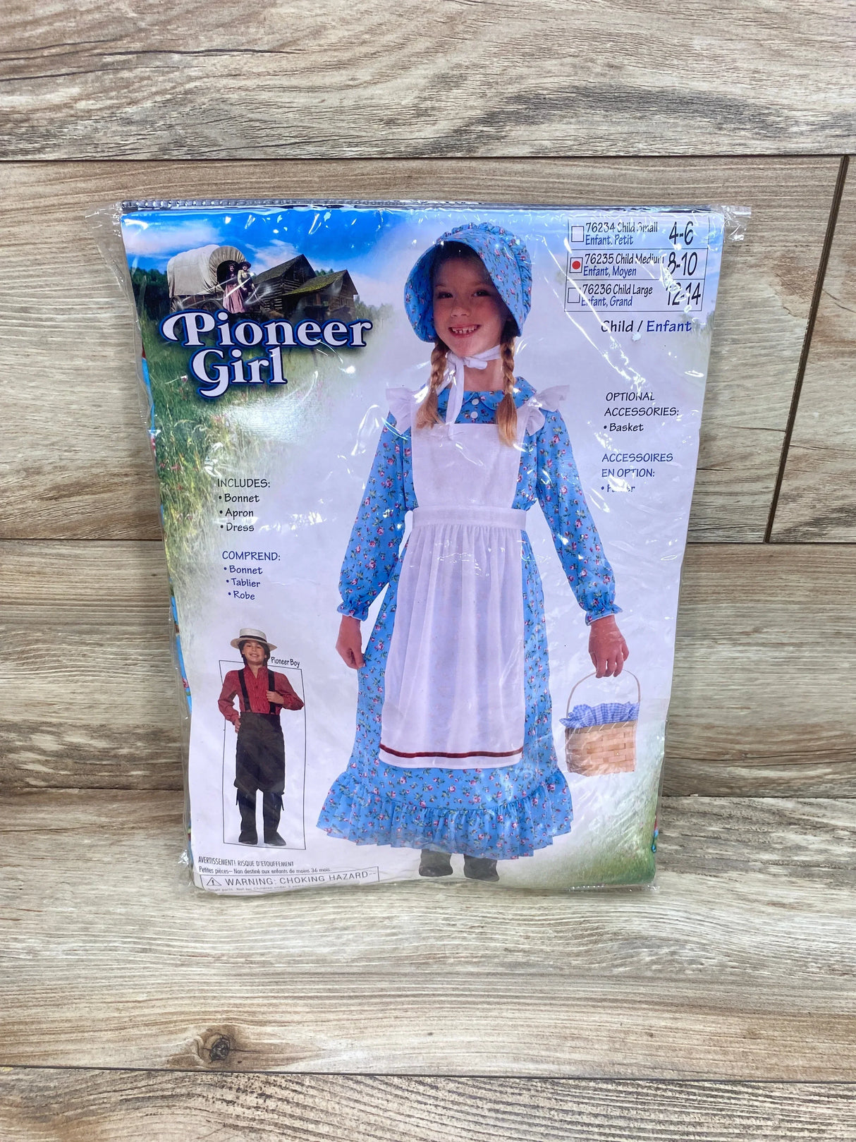 Forum Novelties Pioneer Girl Costume Blue sz 8-10 - Me n Mommy To Be