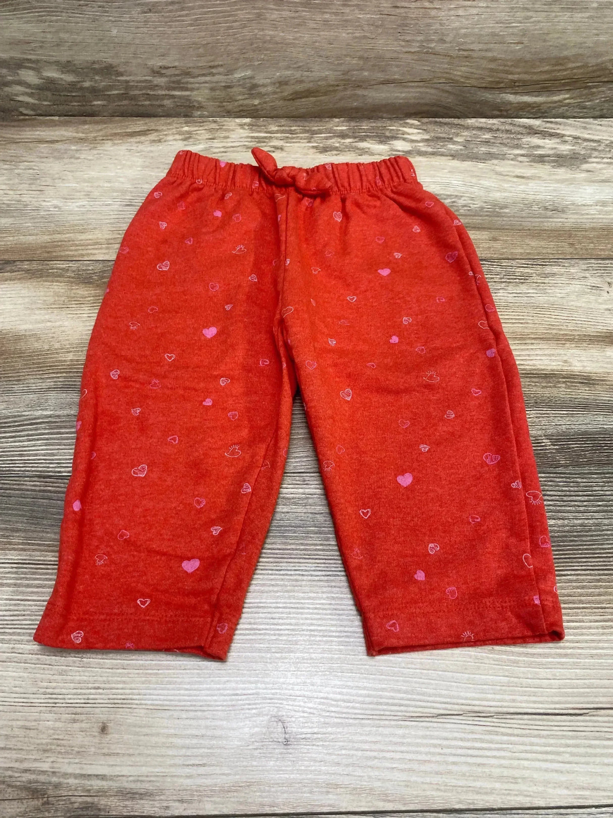 Disney Baby Heart Print Sweatpants Red sz 12m - Me n Mommy To Be