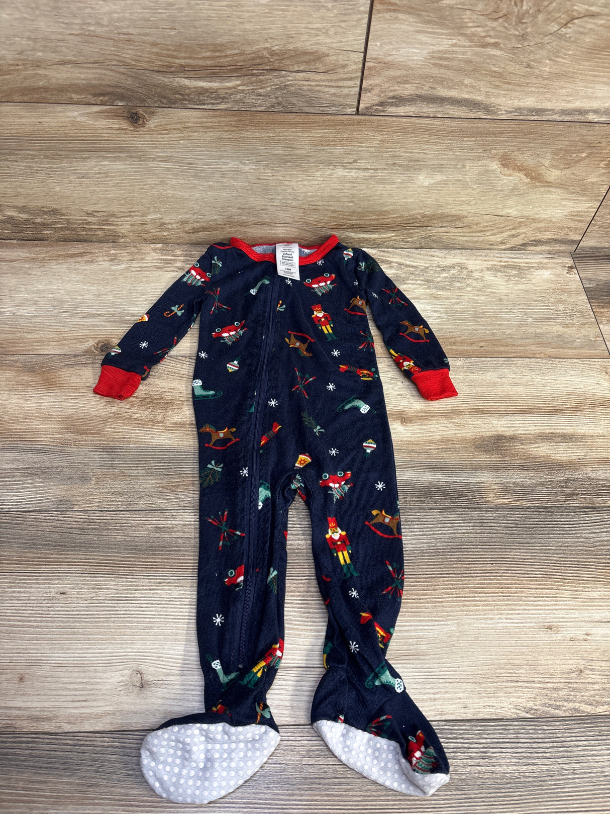 Member's Mark Christmas Sleeper Navy sz 12m
