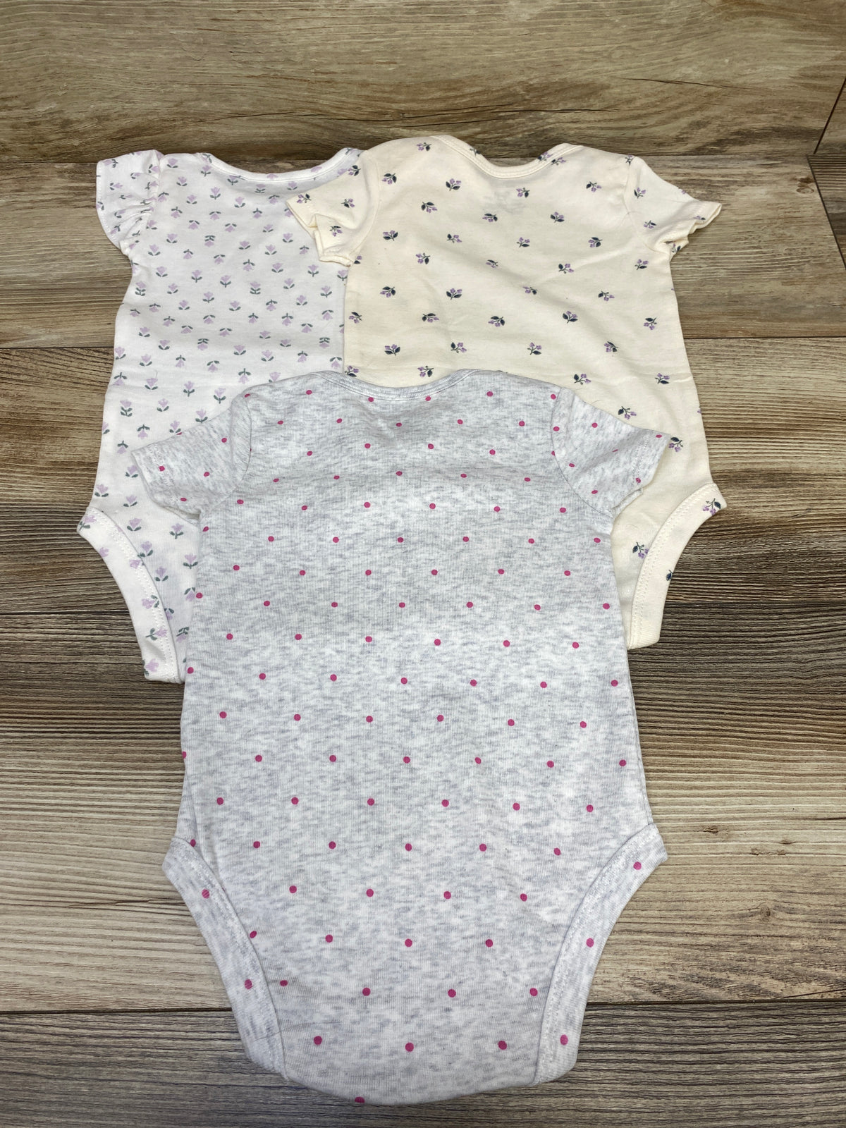 Carter's 3pk Bodysuit Set White sz 6m