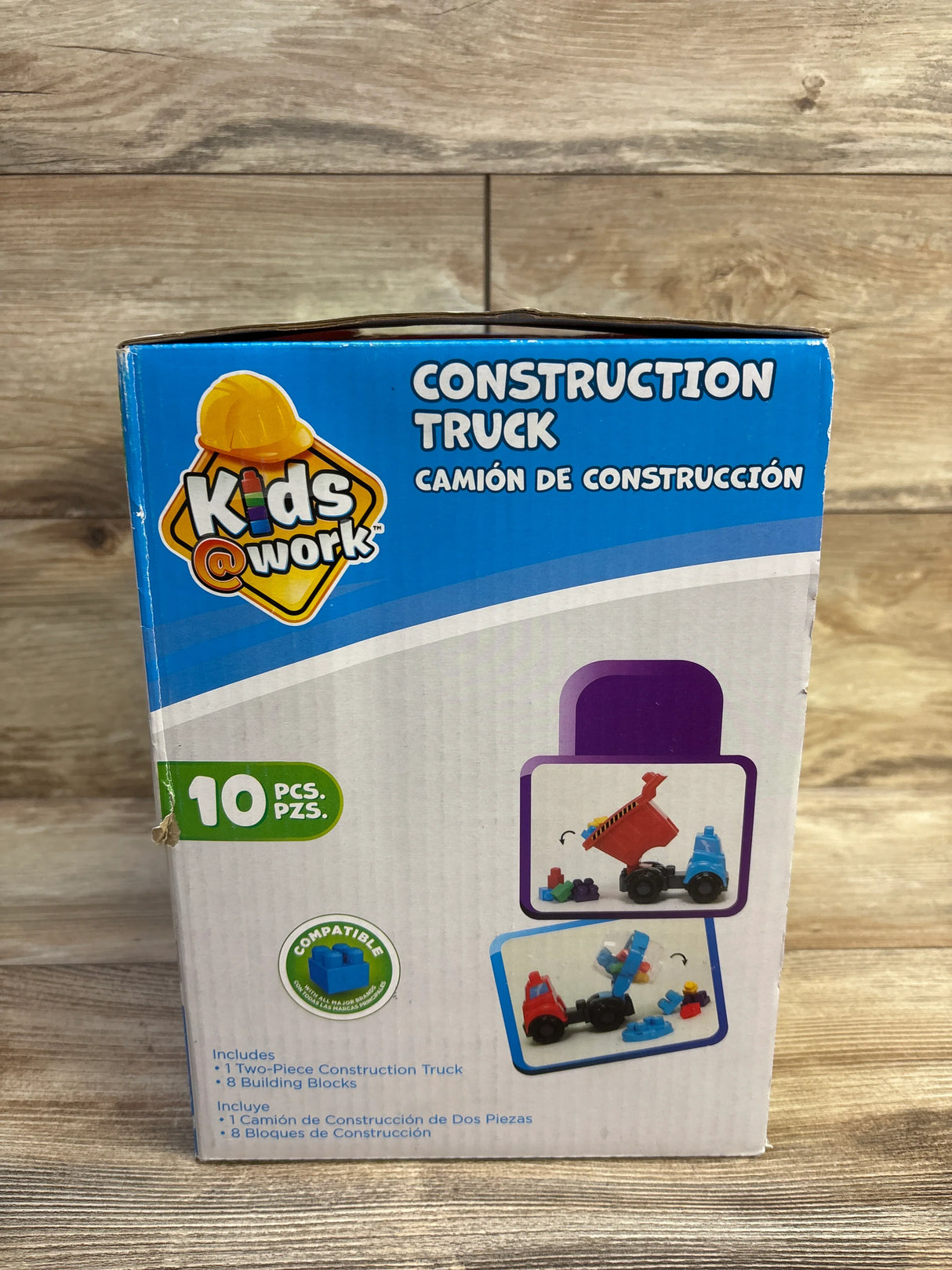 NEW Kids Work Building Blocks Dump Truck Construction Set 10pc