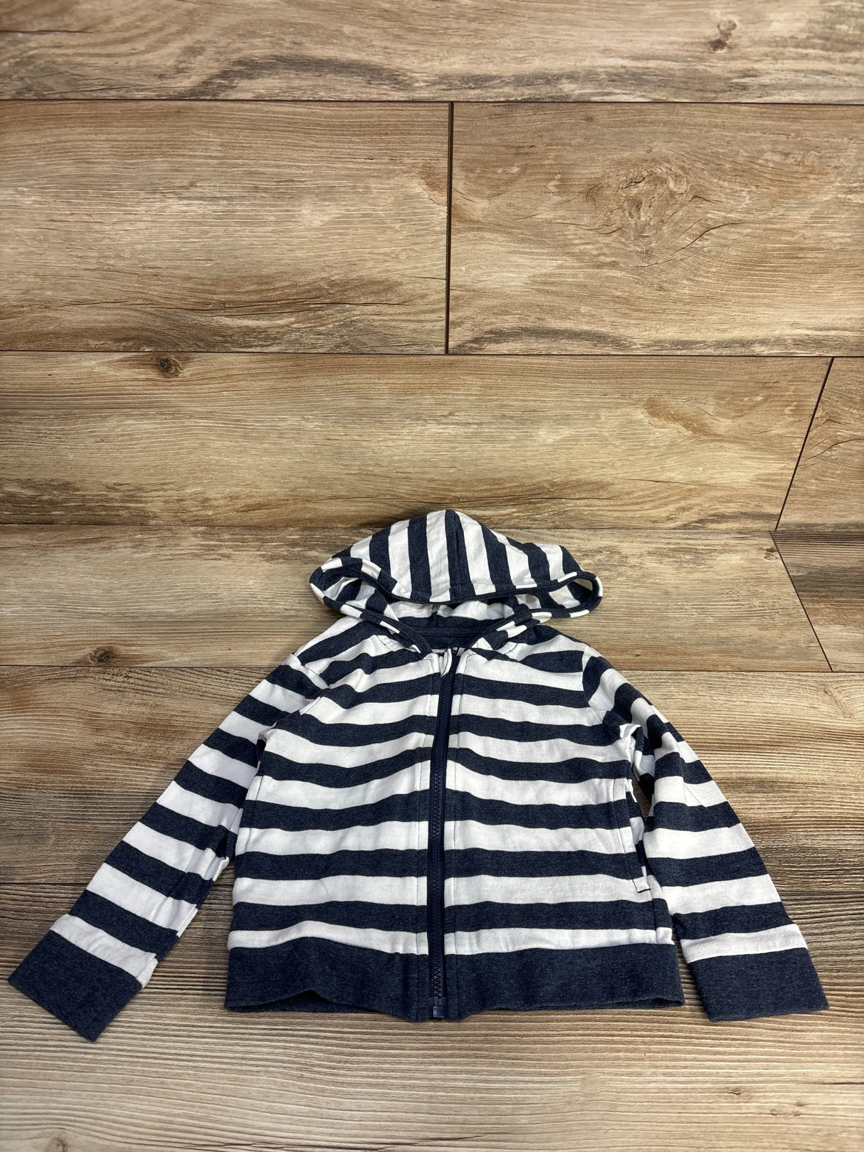 Elfindoll Classic Striped Pullover Hoodie White sz 9-12m