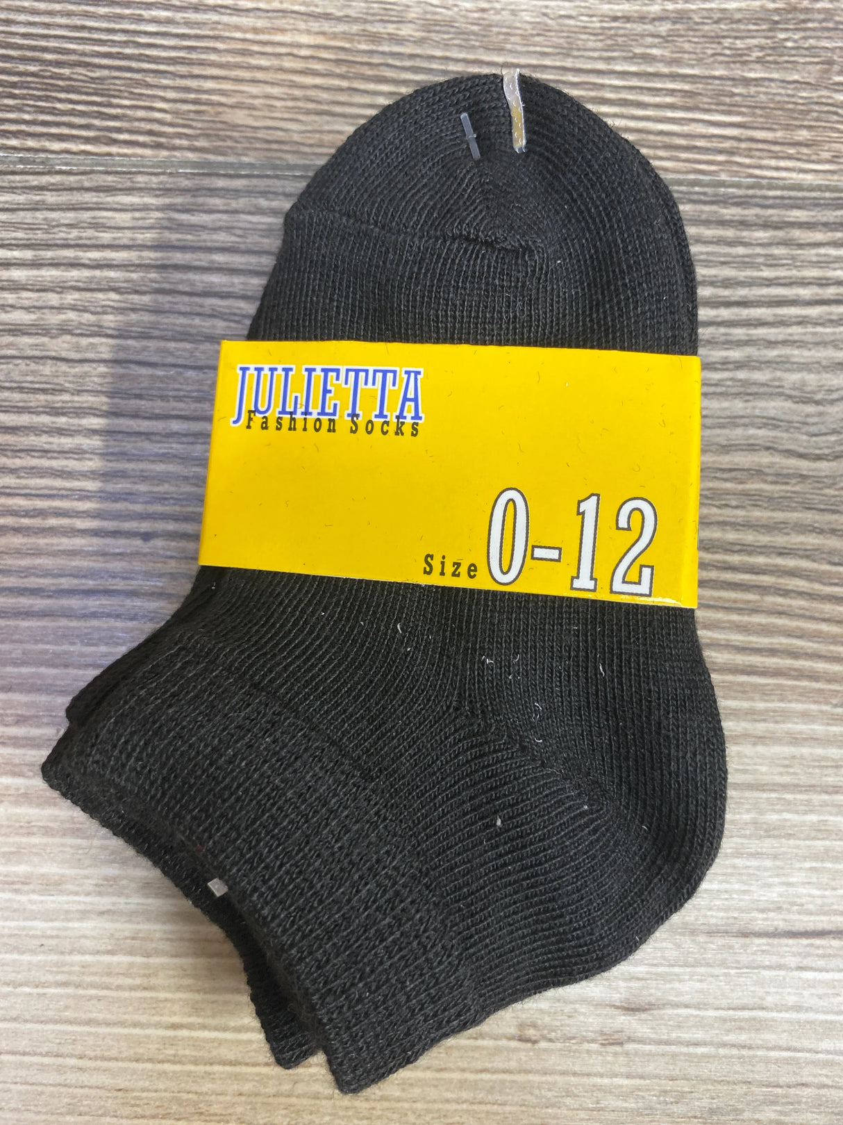 NEW Julietta 3pk Solid Socks Black sz 0-12