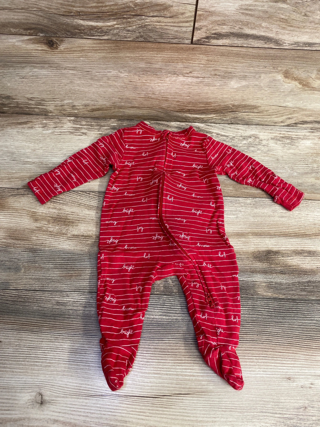 Old Navy Striped Merry Sleeper Red sz 3-6m
