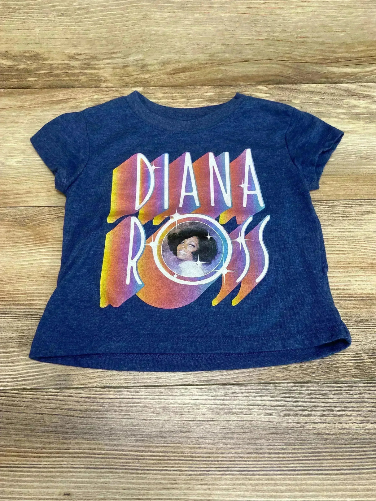 Diana Ross T-Shirt Blue sz 12m - Me n Mommy To Be