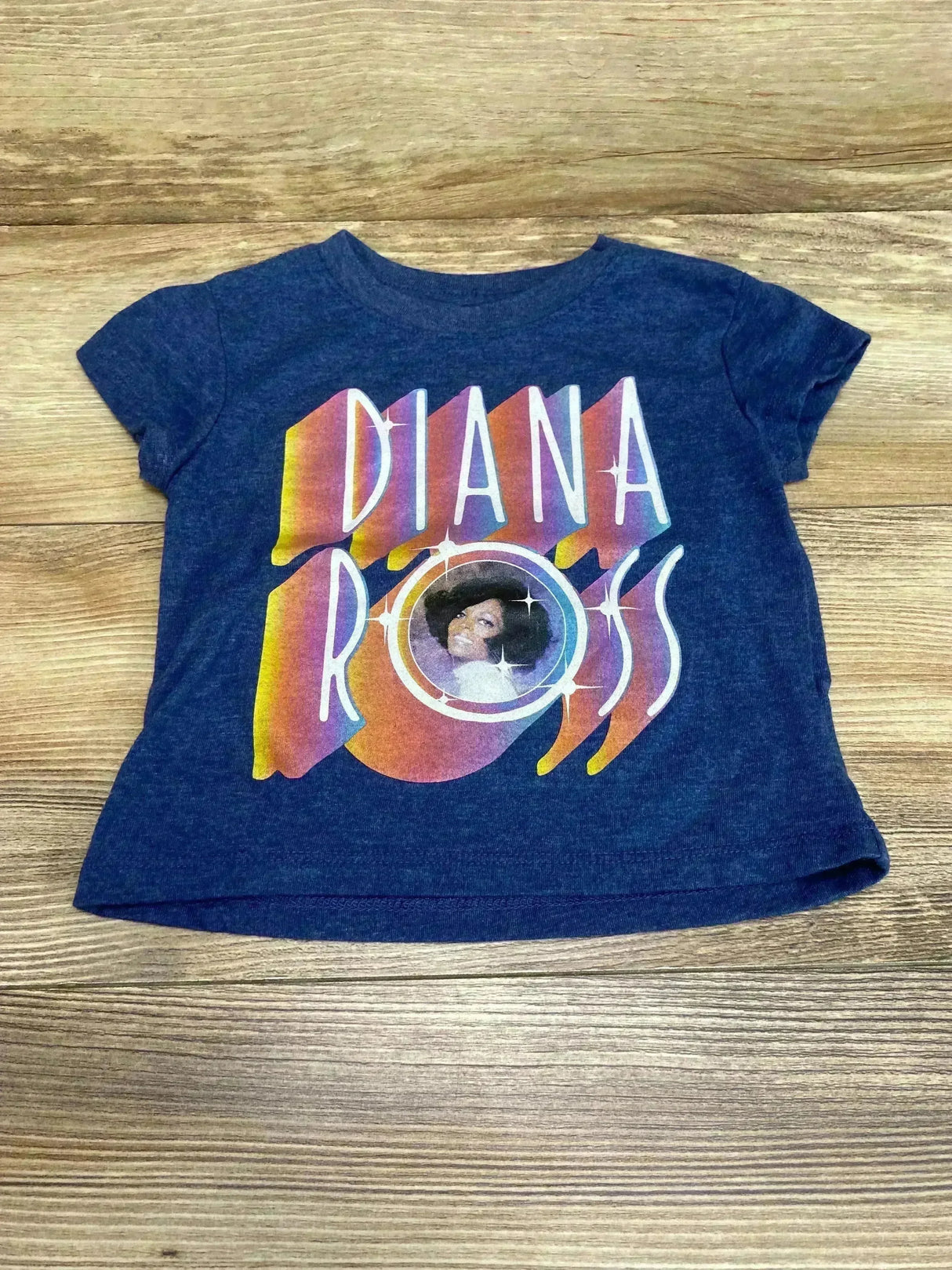 Diana Ross T-Shirt Blue sz 12m - Me n Mommy To Be