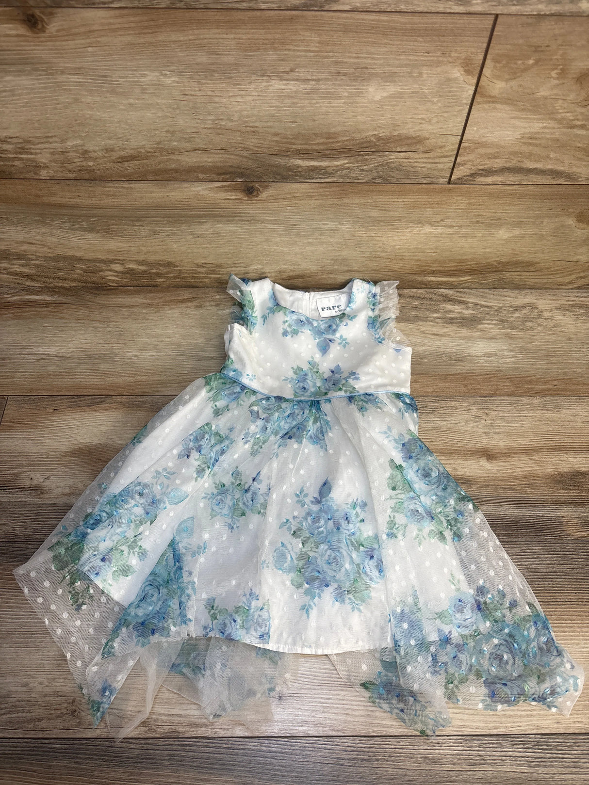 Rare Editions Lace Floral Dress White sz 2T