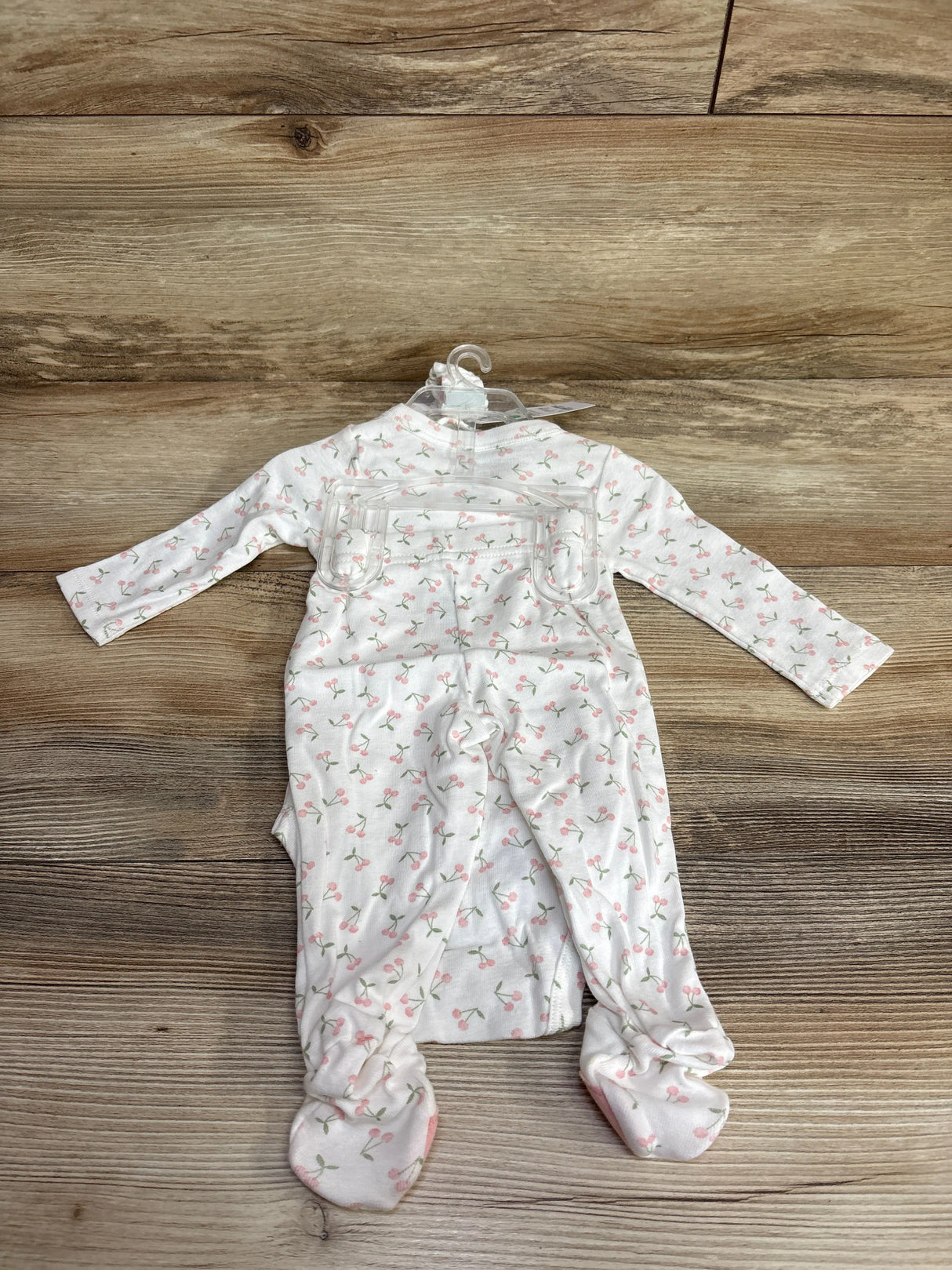 NEW Just One You 3pc Cherry Print Kimono Bodysuit Set White sz 3m