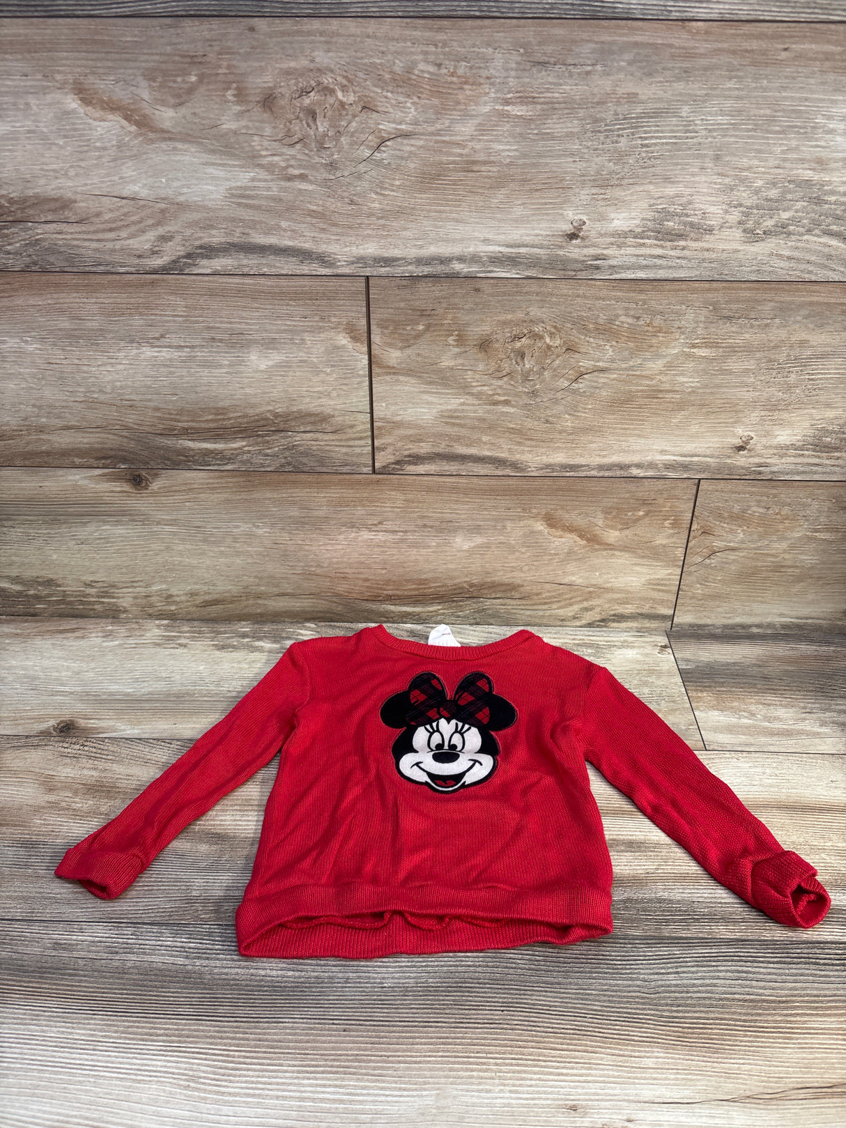 Disney Minnie Mouse Knit Sweatshirt Red sz 2T