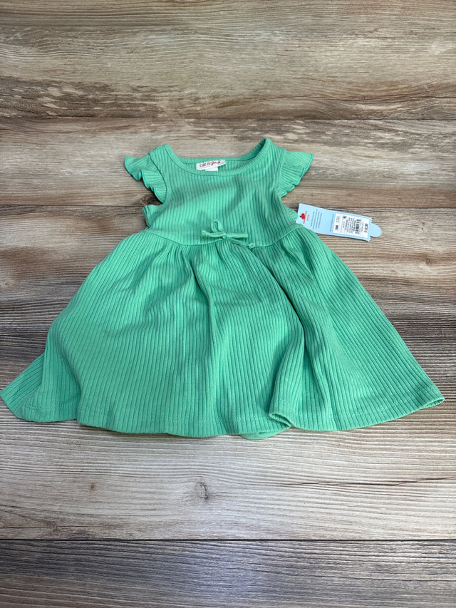 NEW Cat & Jack 2pc Ribbed Dress & Bloomers Green sz 18m - Me n Mommy To Be