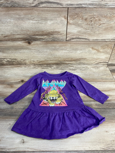 Def Leppard Drop Waist Dress Purple sz 18m - Me n Mommy To Be