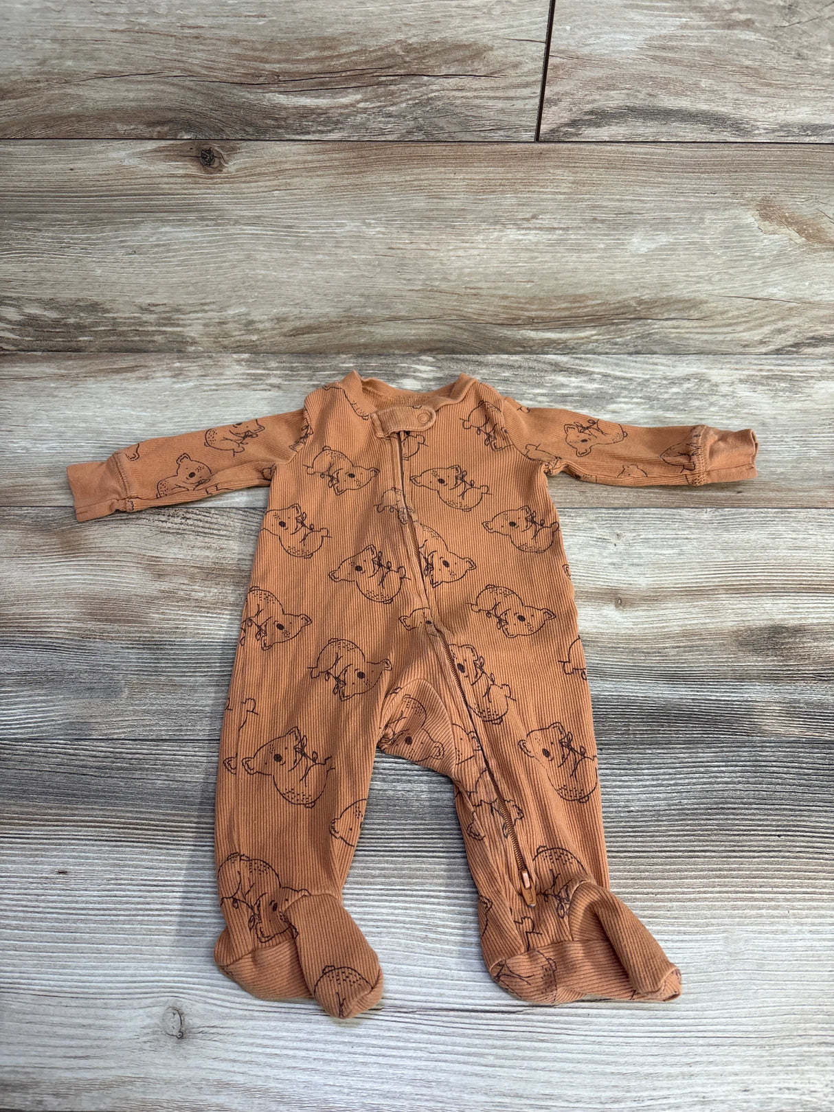 Carter's Koala Print Sleeper Brown sz 3m