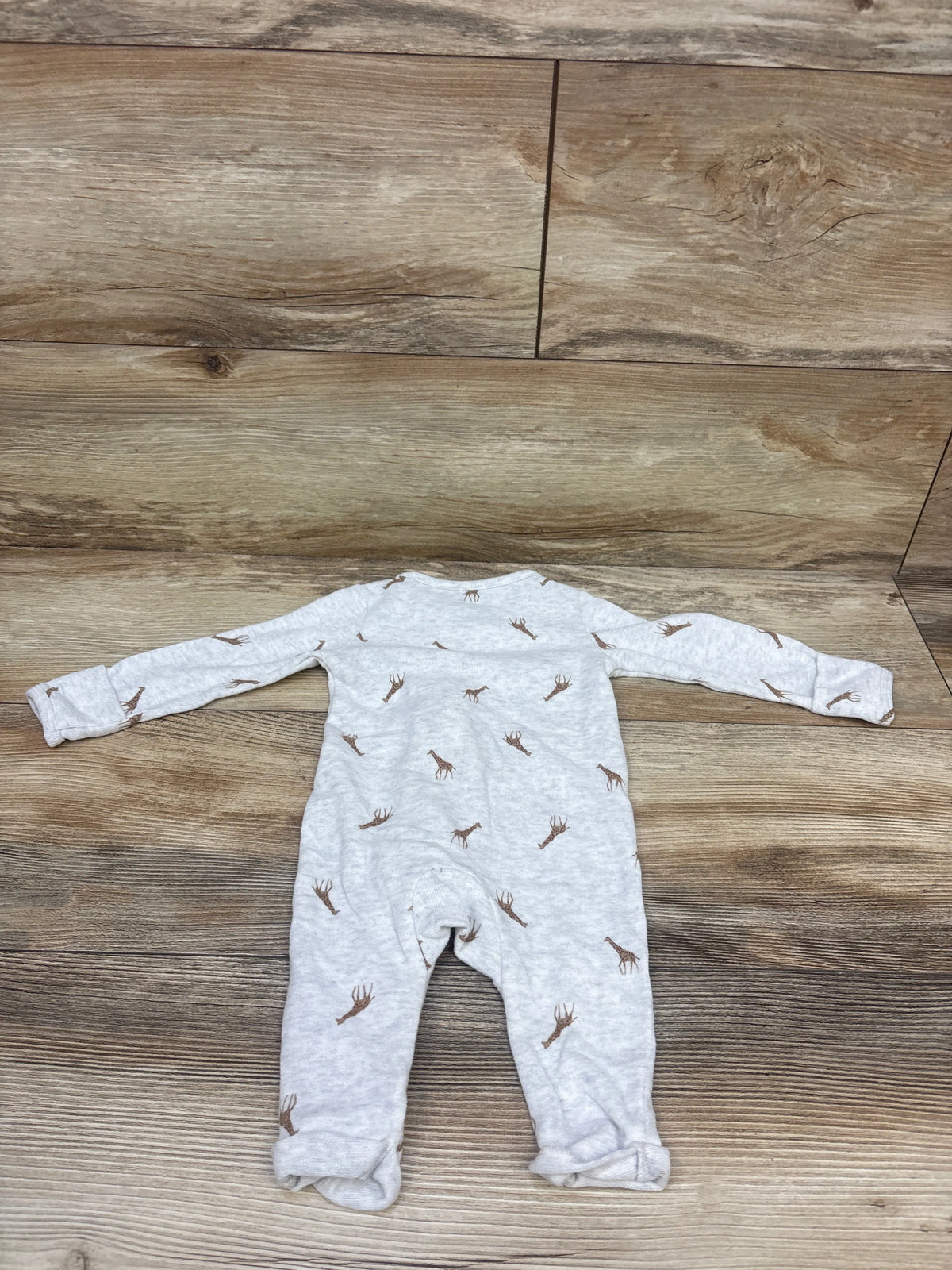 Child Of Mine Footless Giraffe Sleeper Grey sz 0-3m