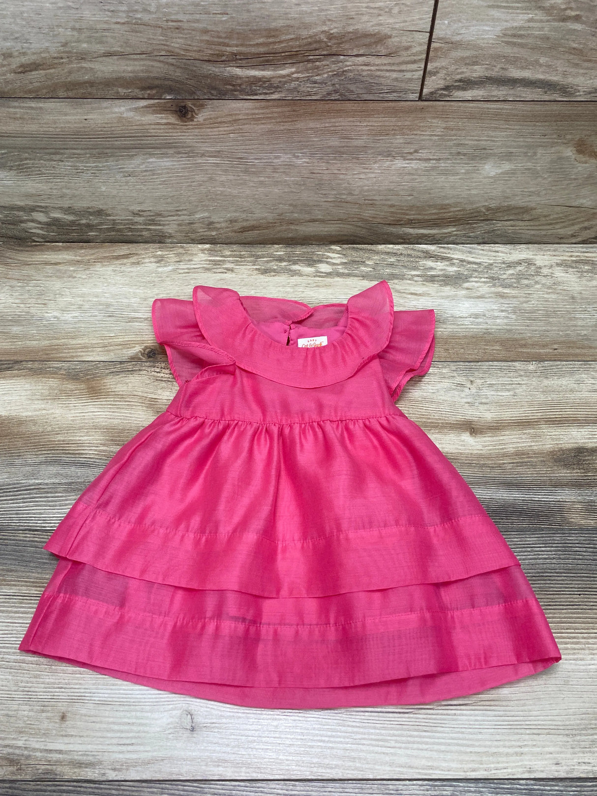 Cat & Jack Flutter Sleeve Dress Pink sz 6-9m - Me n Mommy To Be