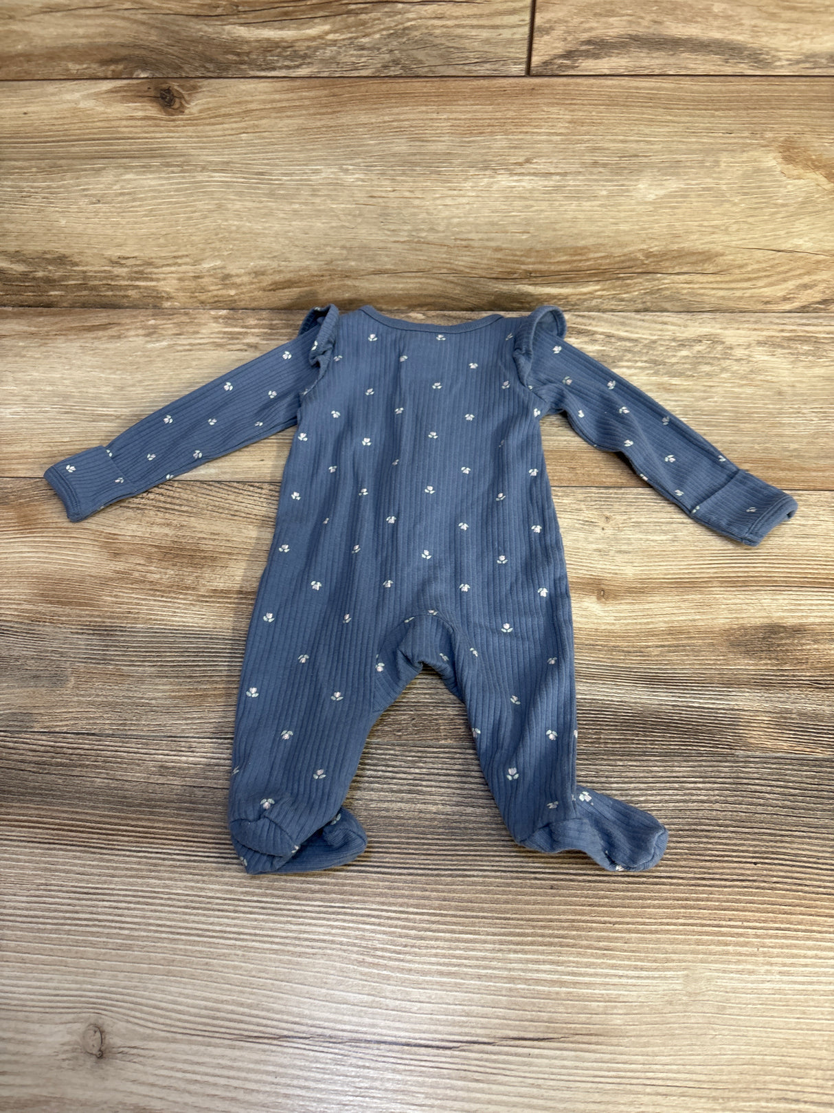 Carter's Ribbed Sleeper Blue sz Newborn