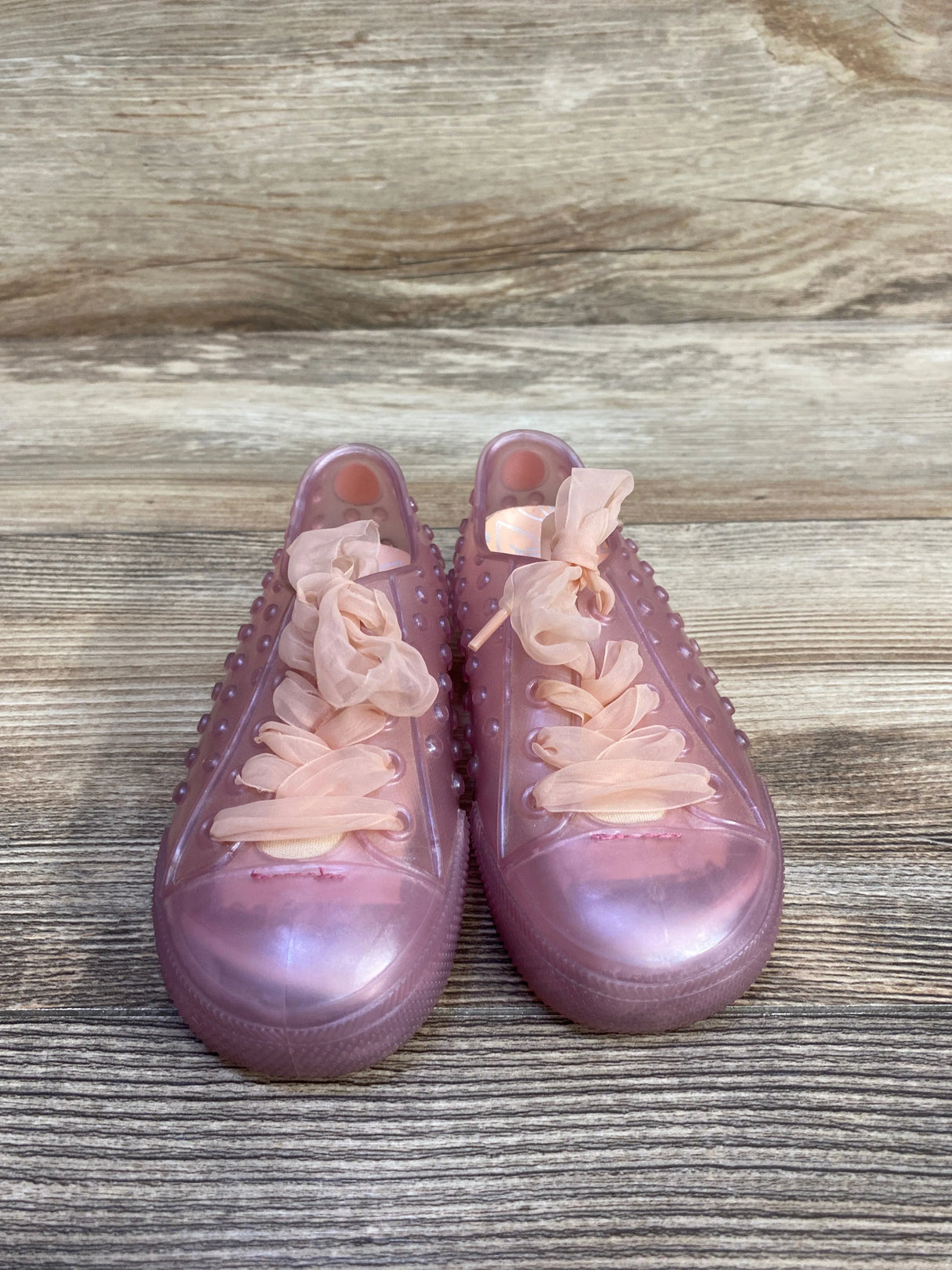 Mini Melissa Polibolha II Lace-Up Jelly Sneakers sz 9c - Me n Mommy To Be