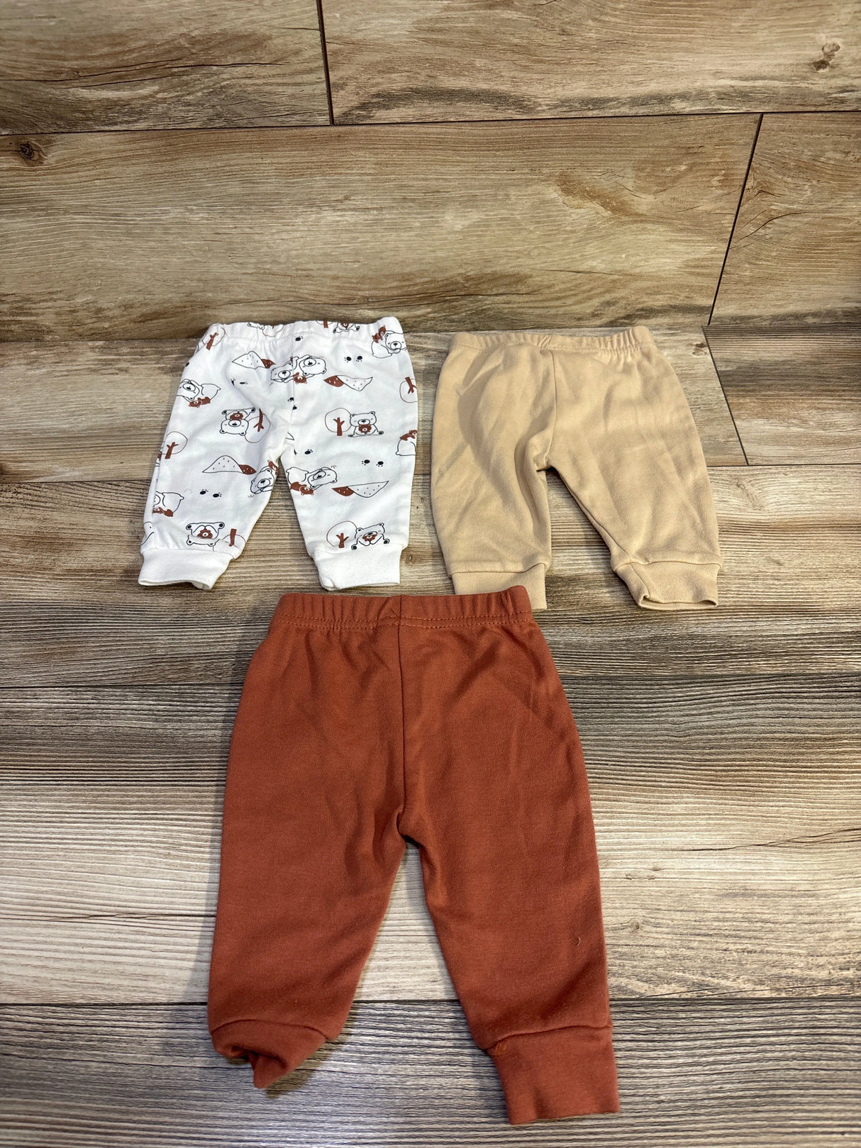 Baby Views 3pk Pull On Joggers Tan sz 3m