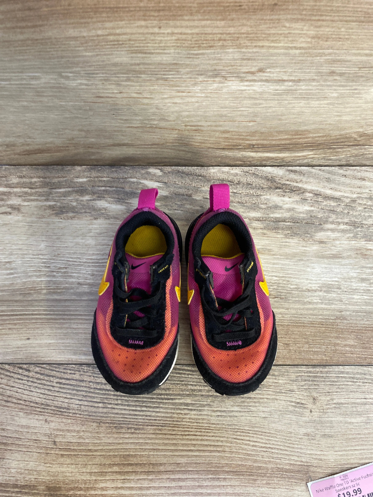 Nike Waffle One TD 'Active Fuchsia' Sneakers sz 5c - Me n Mommy To Be