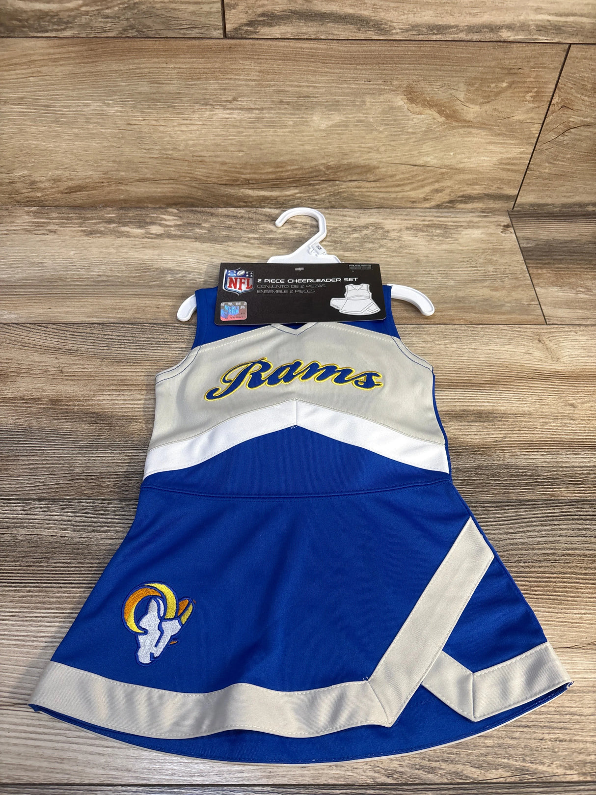 NEW NFL Los Angeles Rams 2pc Cheer Captain Jumper Dress sz 12m