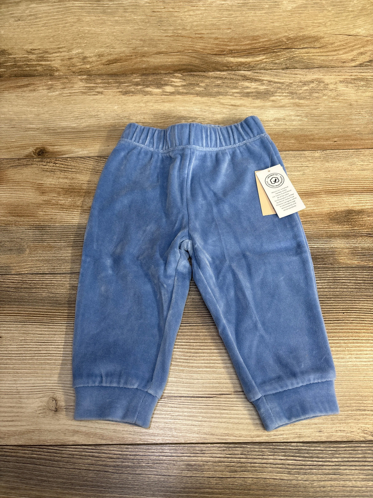NEW First Impressions Velour Pull On Pants Blue sz 12m